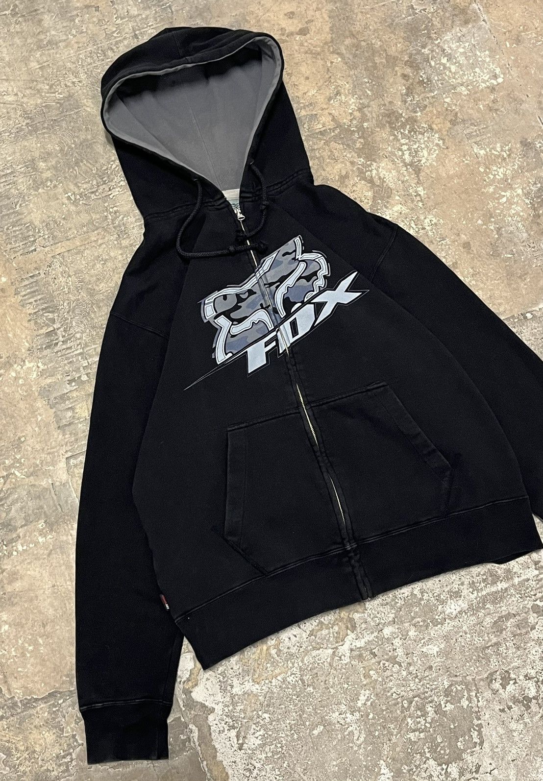 Vintage Fox Racing Core Fleece Pullover Hoodie Vintage Fox Racing Core Fleece Pullover Hoodie
