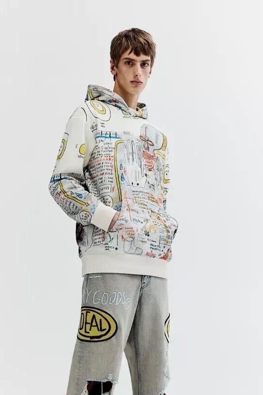 H&M × Jean-Michel Basquiat × Who Decides War NWOT WHO DECIDES WAR x JEAN-MICHEL BASQUIAT x H&M Hoodie Size US L / EU 52-54 / 3 - 2 Thumbnail