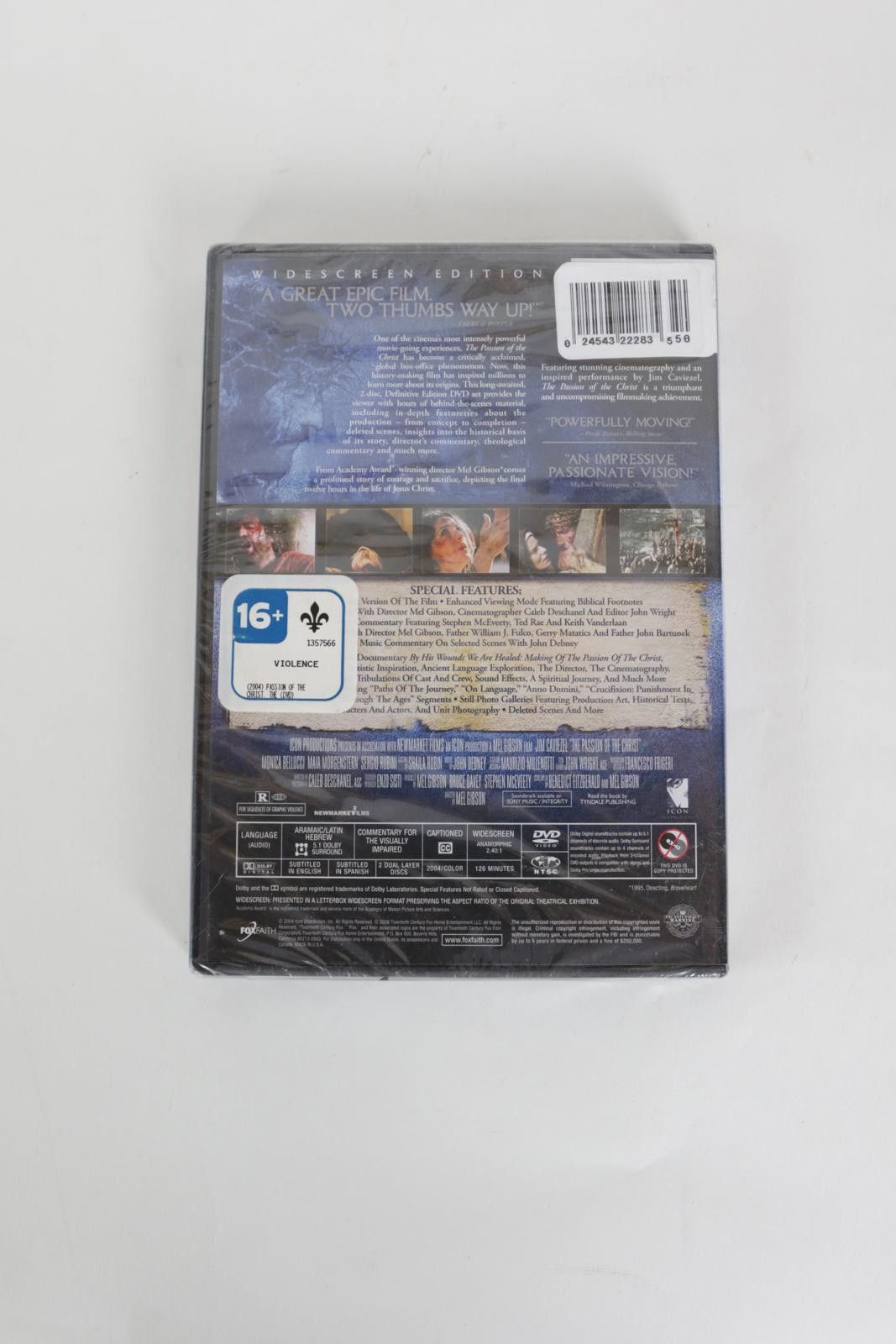 Other 07' Mel Gibson The Passion of the Christ Sealed DVD Size ONE SIZE - 2 Thumbnail