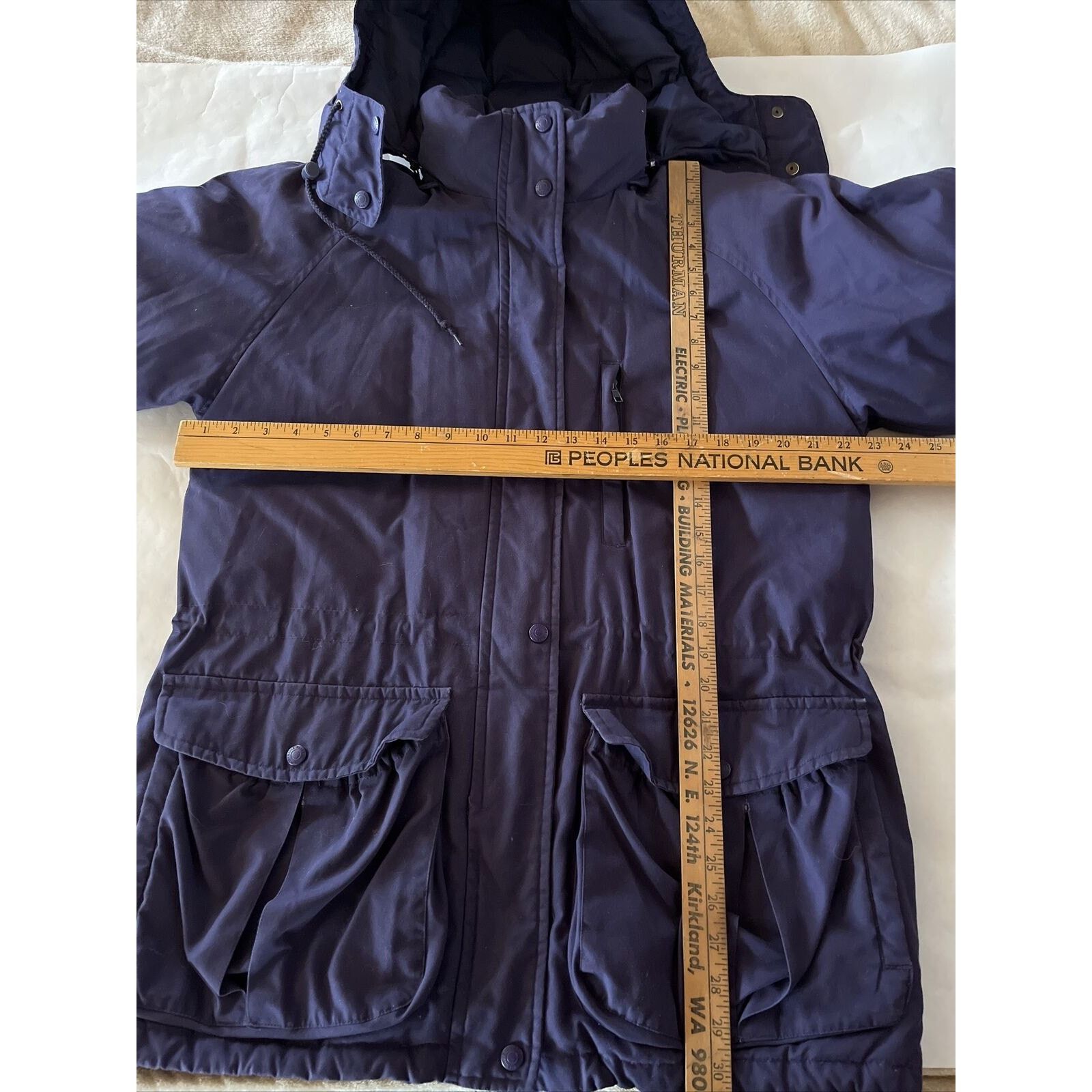 Eddie Bauer Eddie Bauer Vintage Women’s Large Purple LS Goose Down Coat Size L / US 10 / IT 46 - 6 Thumbnail