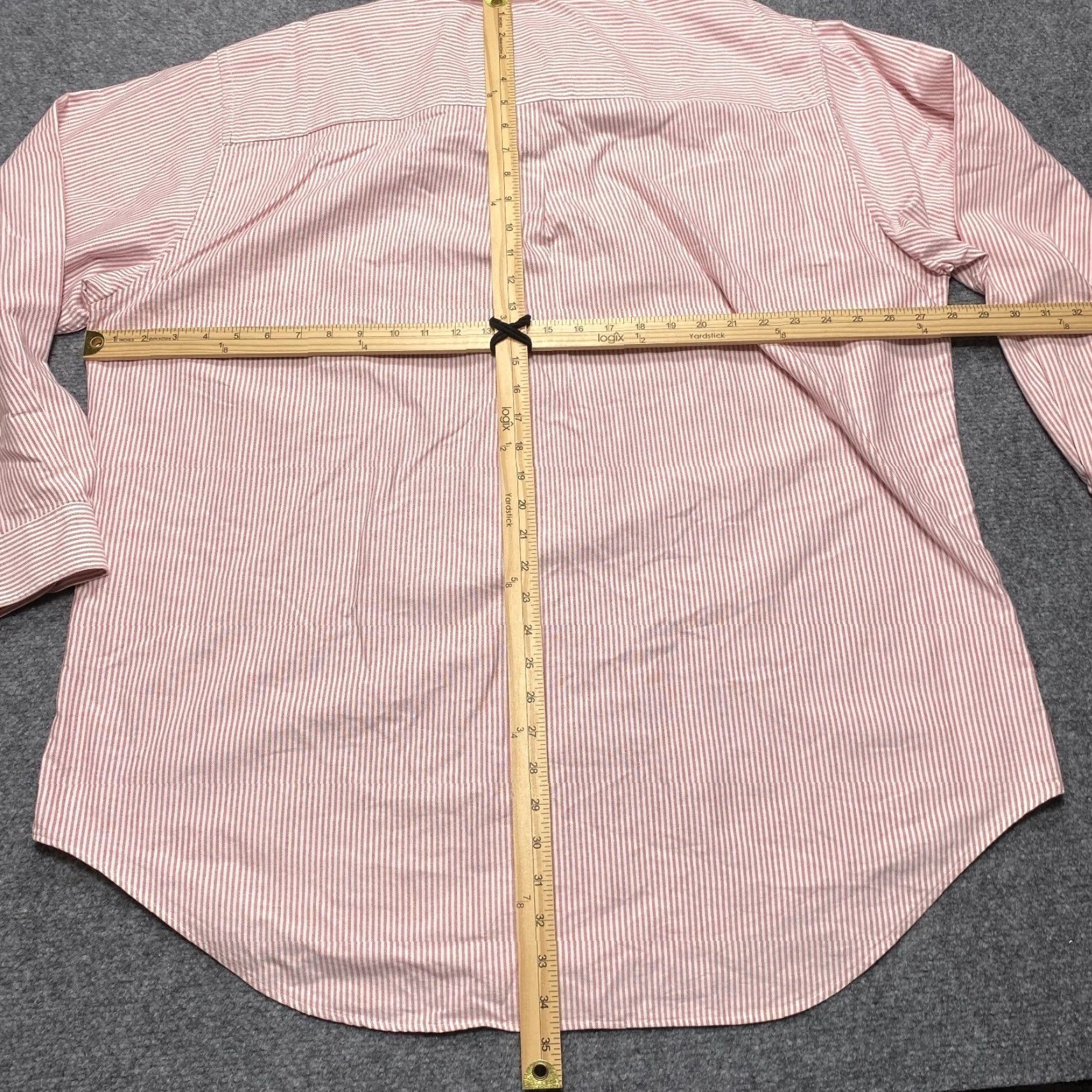 Abercrombie & Fitch VINTAGE Abercrombie & Fitch Shirt Men XL Pink Striped Button Long Sleeve Oxford Size US XL / EU 56 / 4 - 5 Thumbnail