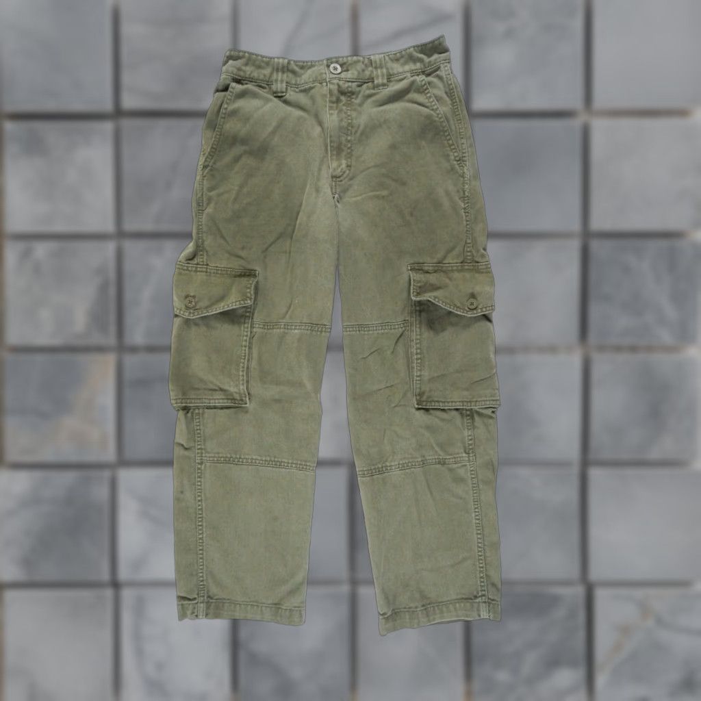 TNA TNA Women's Cargo Pants Regular 4 Green Cotton Utility Pockets Casual Outdoor Modern 90s? (No, avoid incorrect decade) Size 27" / US 4 / IT 40 - 1 Thumbnail