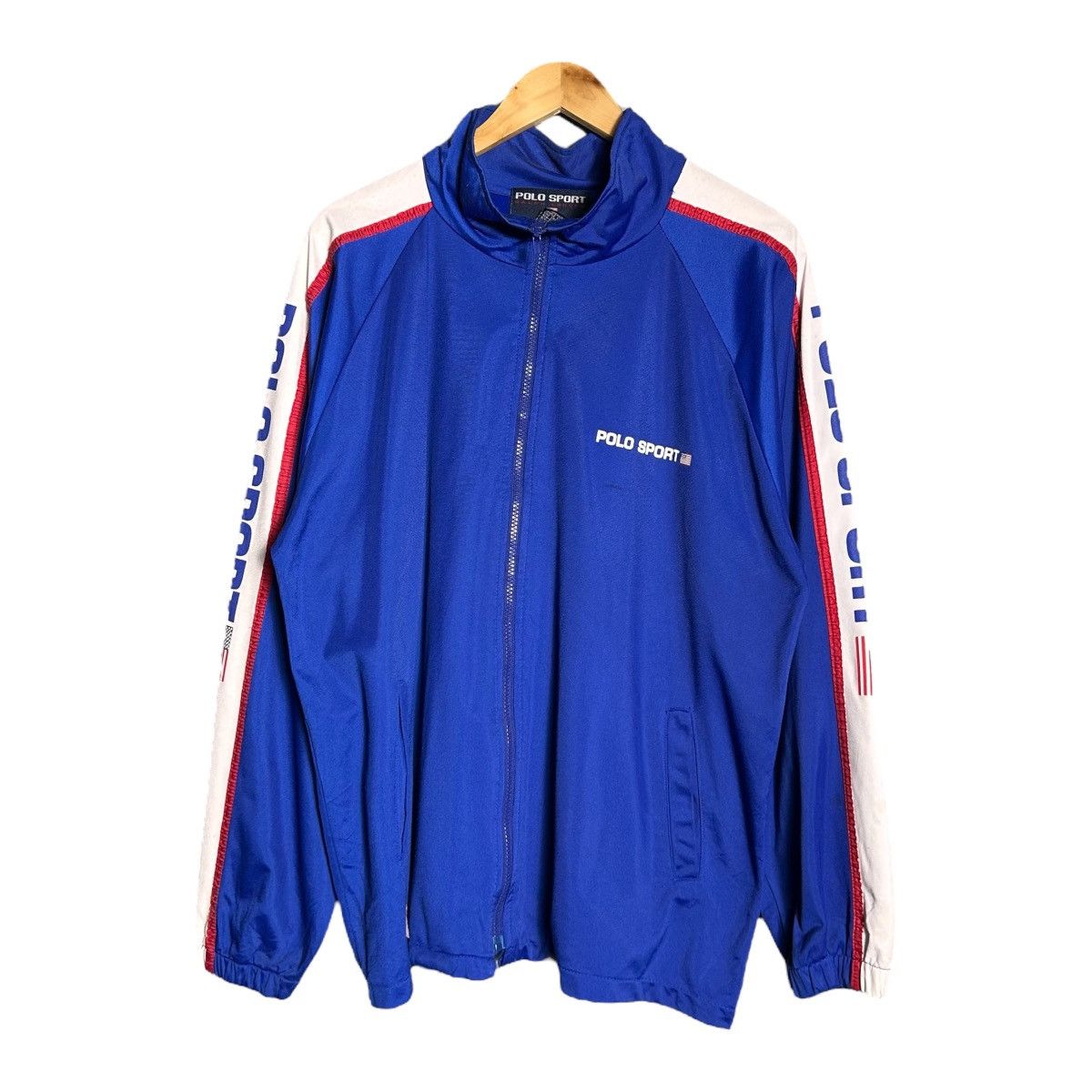 Polo Ralph Lauren × Vintage Vintage 90s Polo Sport Ralph Lauren Logo Tracksuit Jacket Size US XL / EU 56 / 4 - 1 Thumbnail