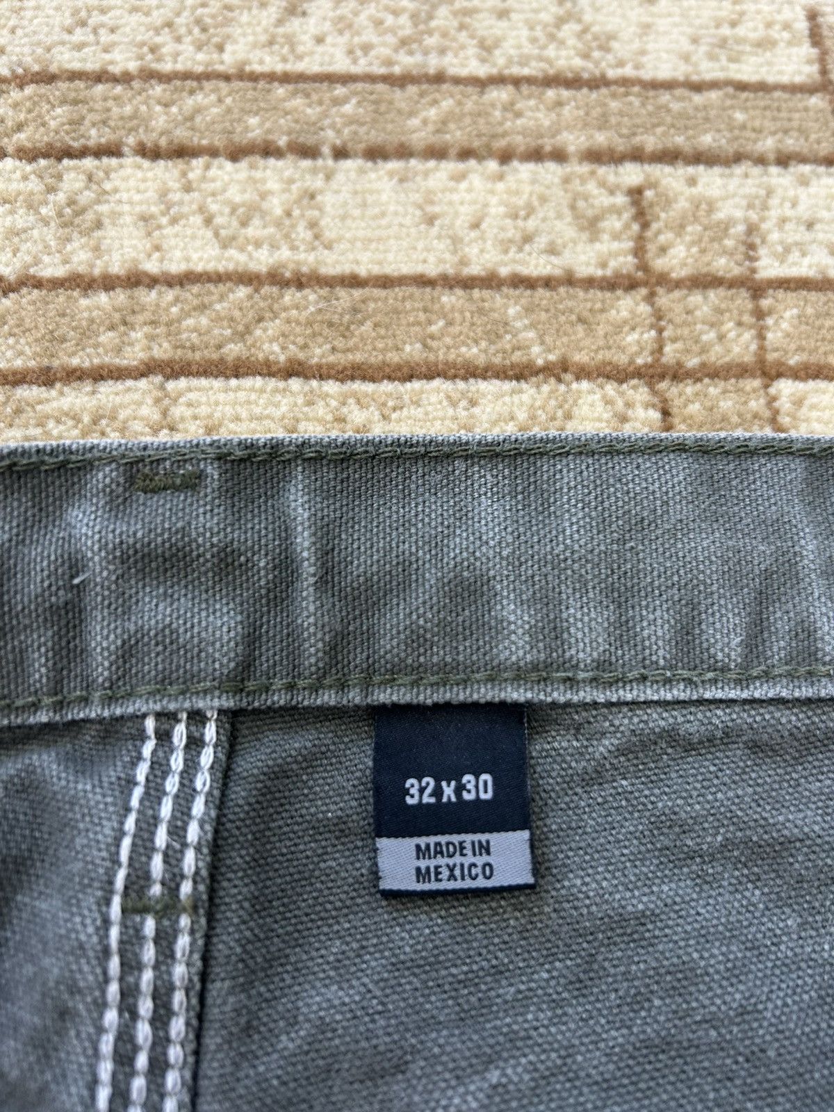 Carhartt Carhartt Faded Moss Green Carpenter Pants Size US 31 - 12 Thumbnail