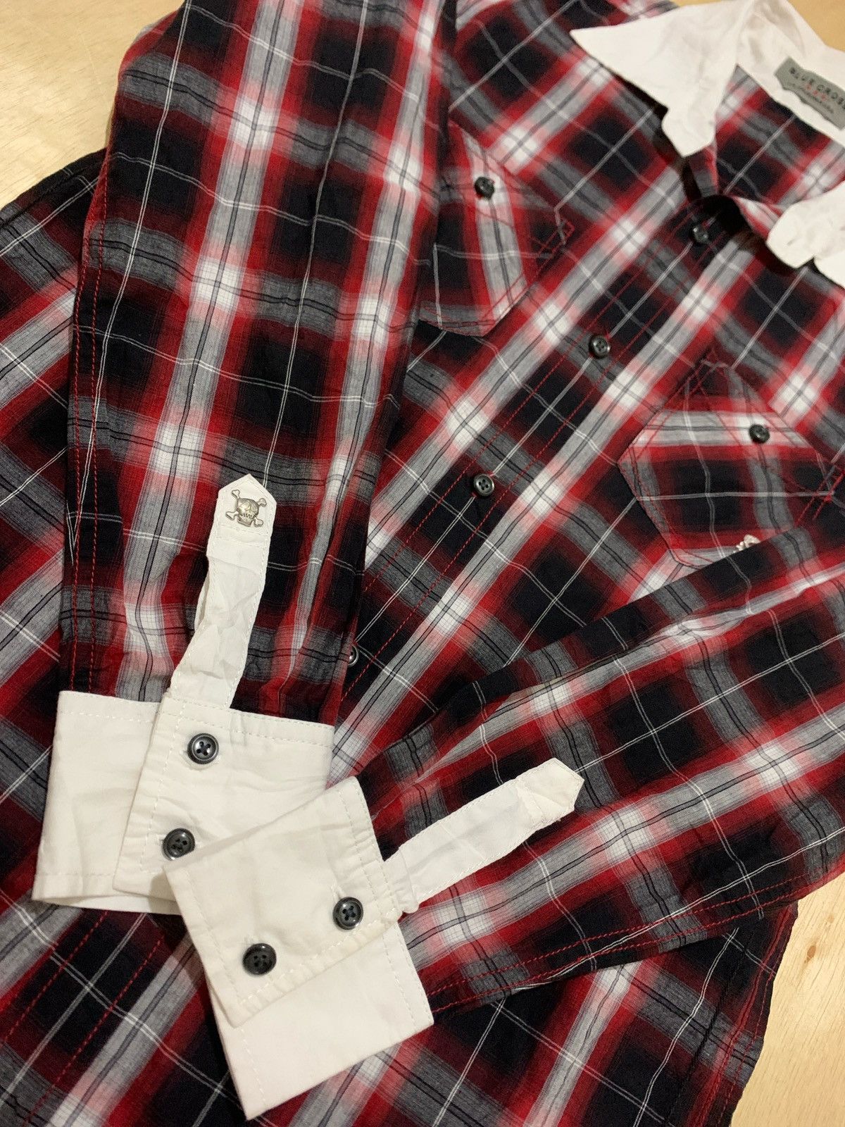 Hysteric Glamour × If Six Was Nine × Japanese Brand Blue Cross California U.S.A Shirt button up Size US M / EU 48-50 / 2 - 6 Thumbnail