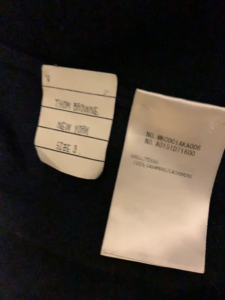 Thom Browne Thom Browne Blue and black pure cashmere sweater Size US L / EU 52-54 / 3 - 5 Thumbnail