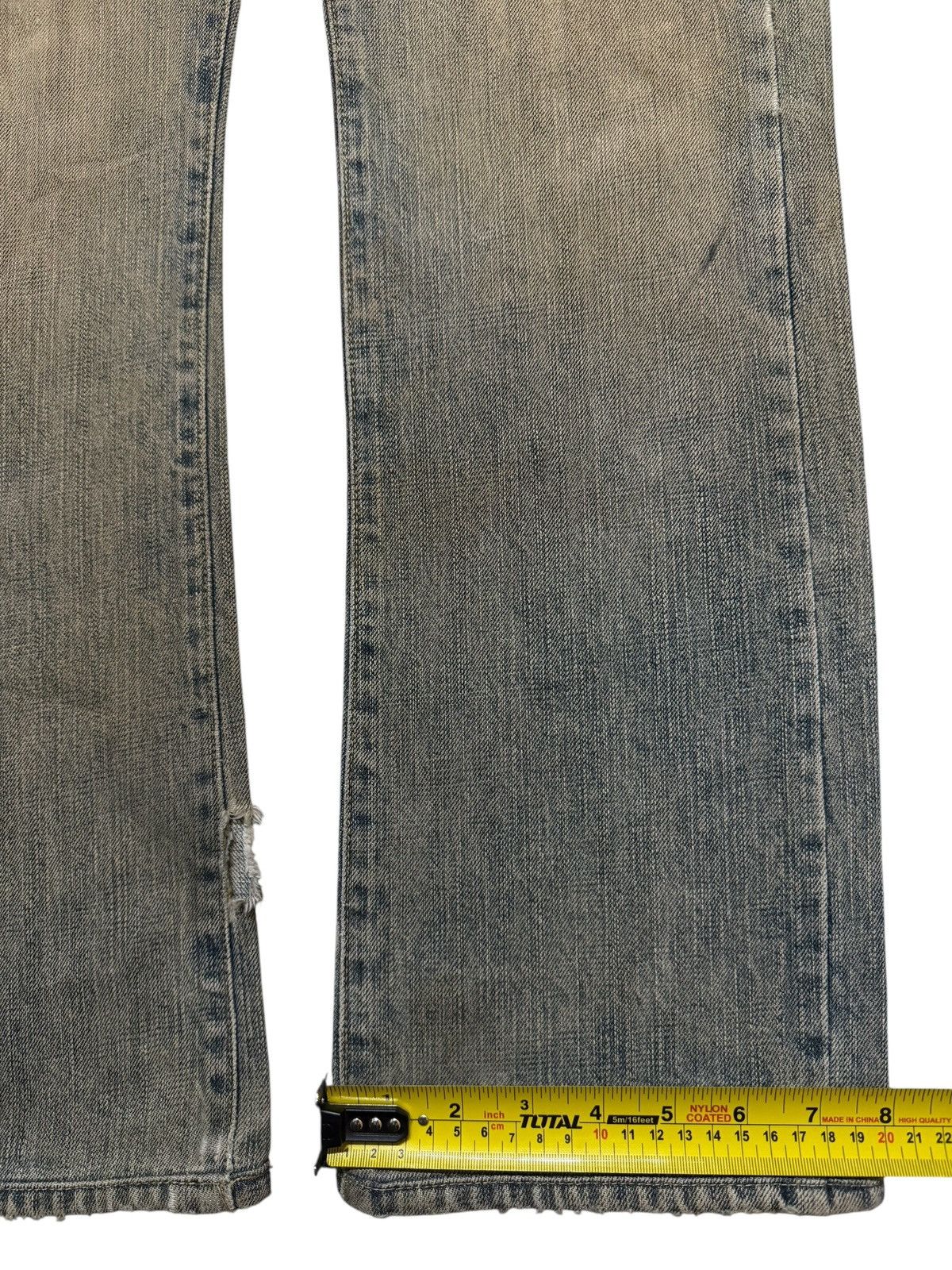 If Six Was Nine Vintage 90s Japanese Brand Mud Wash Distressed Straight Leg Size US 31 - 13 Thumbnail
