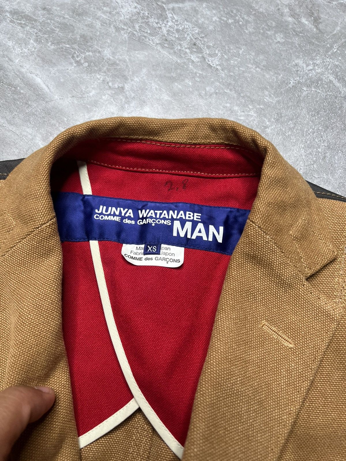 Junya Watanabe Junya Watanabe S/S 12 Heavy Canvas Cotton Patchwork Blazer Size US XS / EU 42 / 0 - 9 Thumbnail
