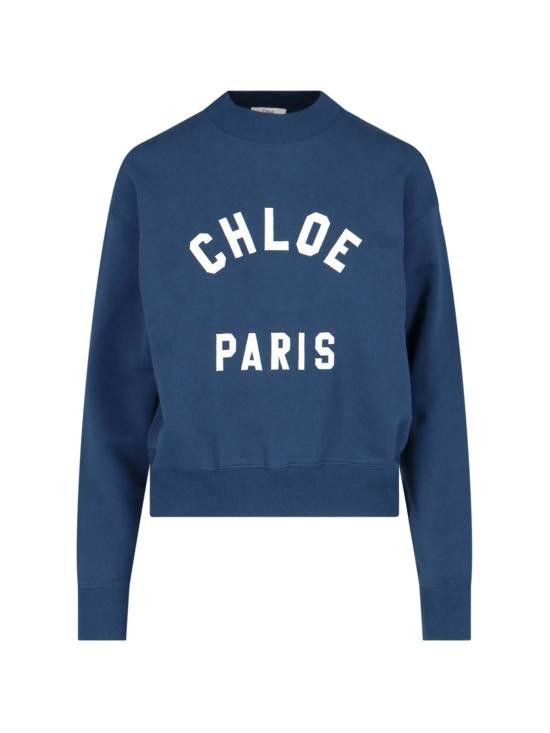 Chloe CHLOE Women Hoodies 24AJH12192 4C6 Blue Size M / US 6-8 / IT 42-44 - 1 Thumbnail