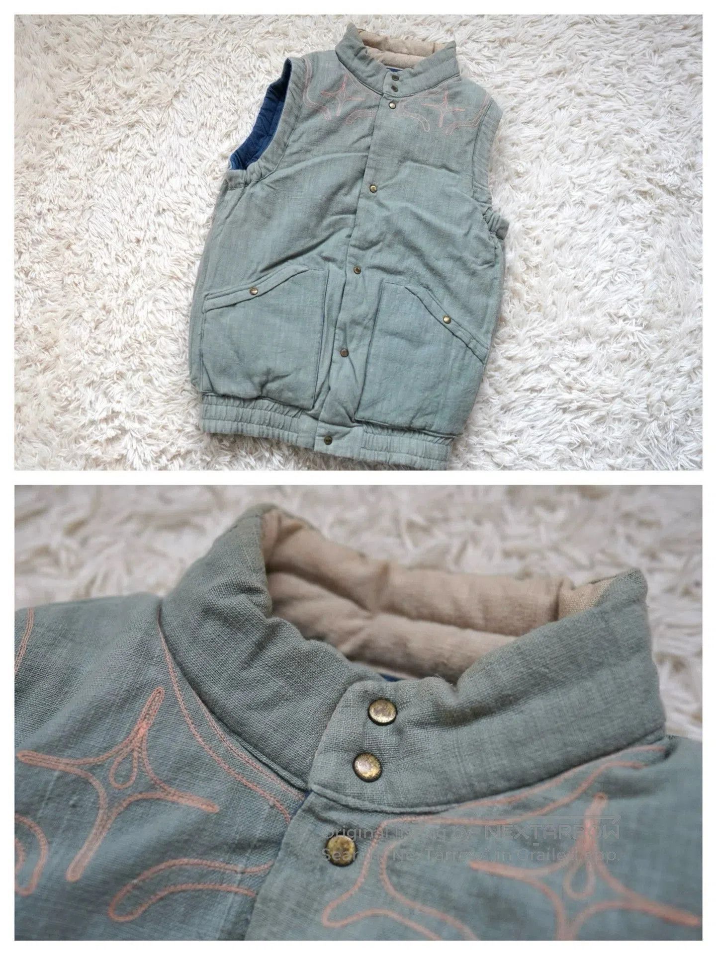 Other Blue Quilted Vest with Contrast Pockets - Size S. Size US S / EU 44-46 / 1 - 3 Thumbnail