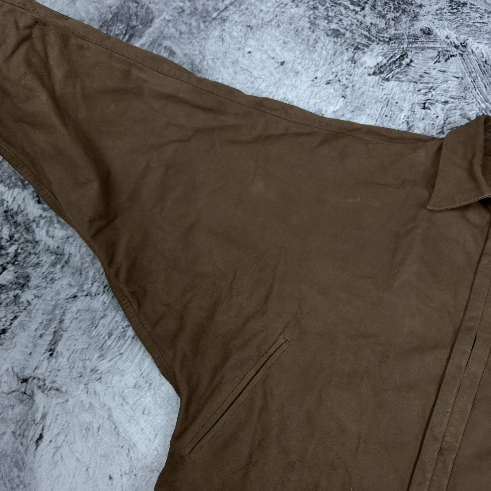 Hugo Boss Boss Hugo Boss Women's brown Leather Full Zip Jacket 8 Size S / US 4 / IT 40 - 7 Thumbnail