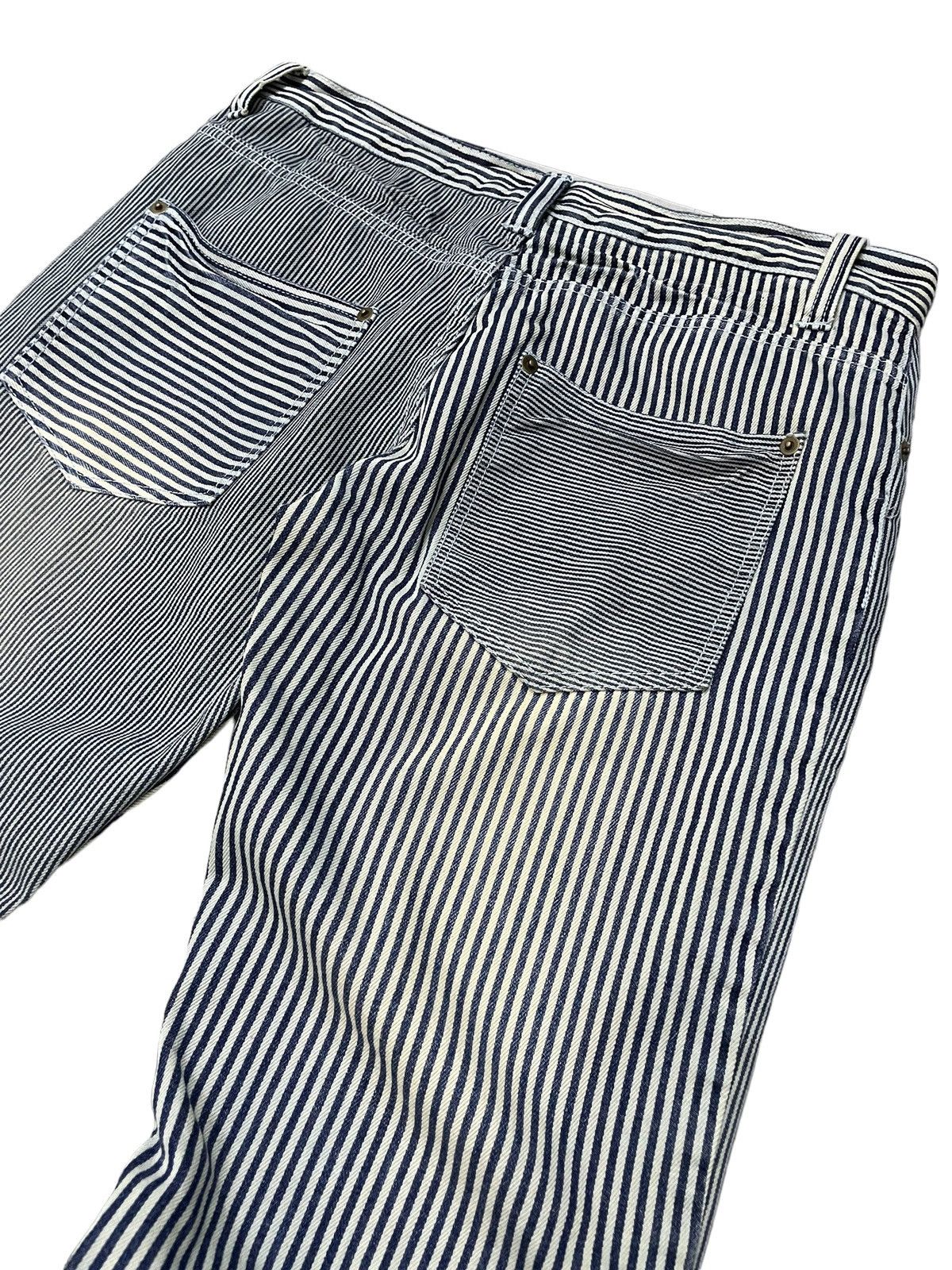 GOSTAR DE FUGA × Hysteric Glamour Jungle Storm Japan Multi Hickory Stripe 3D Whisker Jeans Size US 32 / EU 48 - 12 Thumbnail