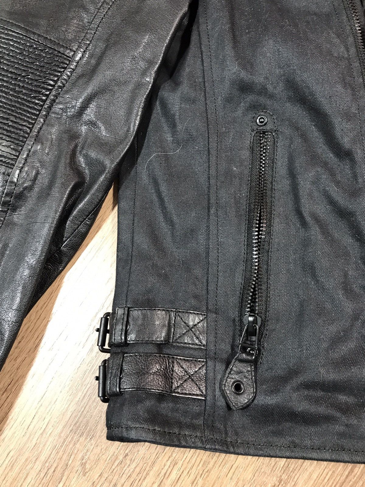 Japanese Brand Leather Denim Mauritius Biker Jacket Size M Size US M / EU 48-50 / 2 - 8 Thumbnail
