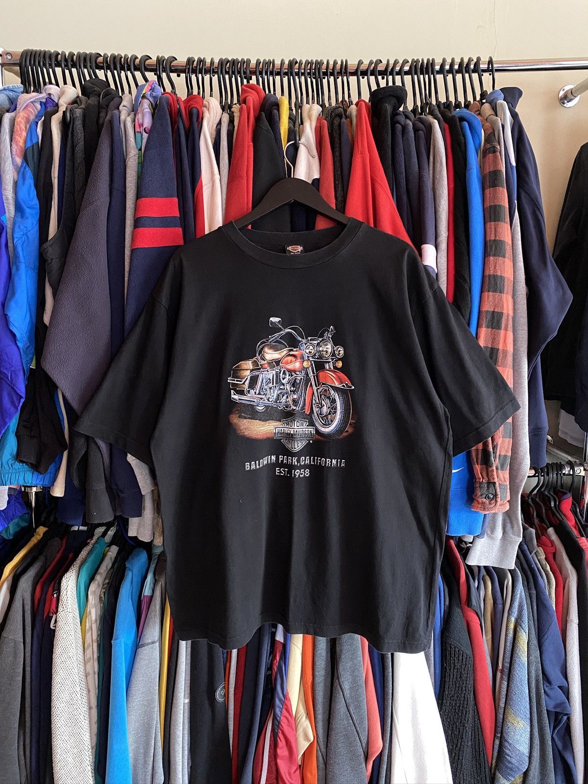Harley Davidson VINTAGE HARLEY DAVIDSON CALIFORNIA BAGGY T-SHIRT Size US XXL / EU 58 / 5 - 1 Thumbnail