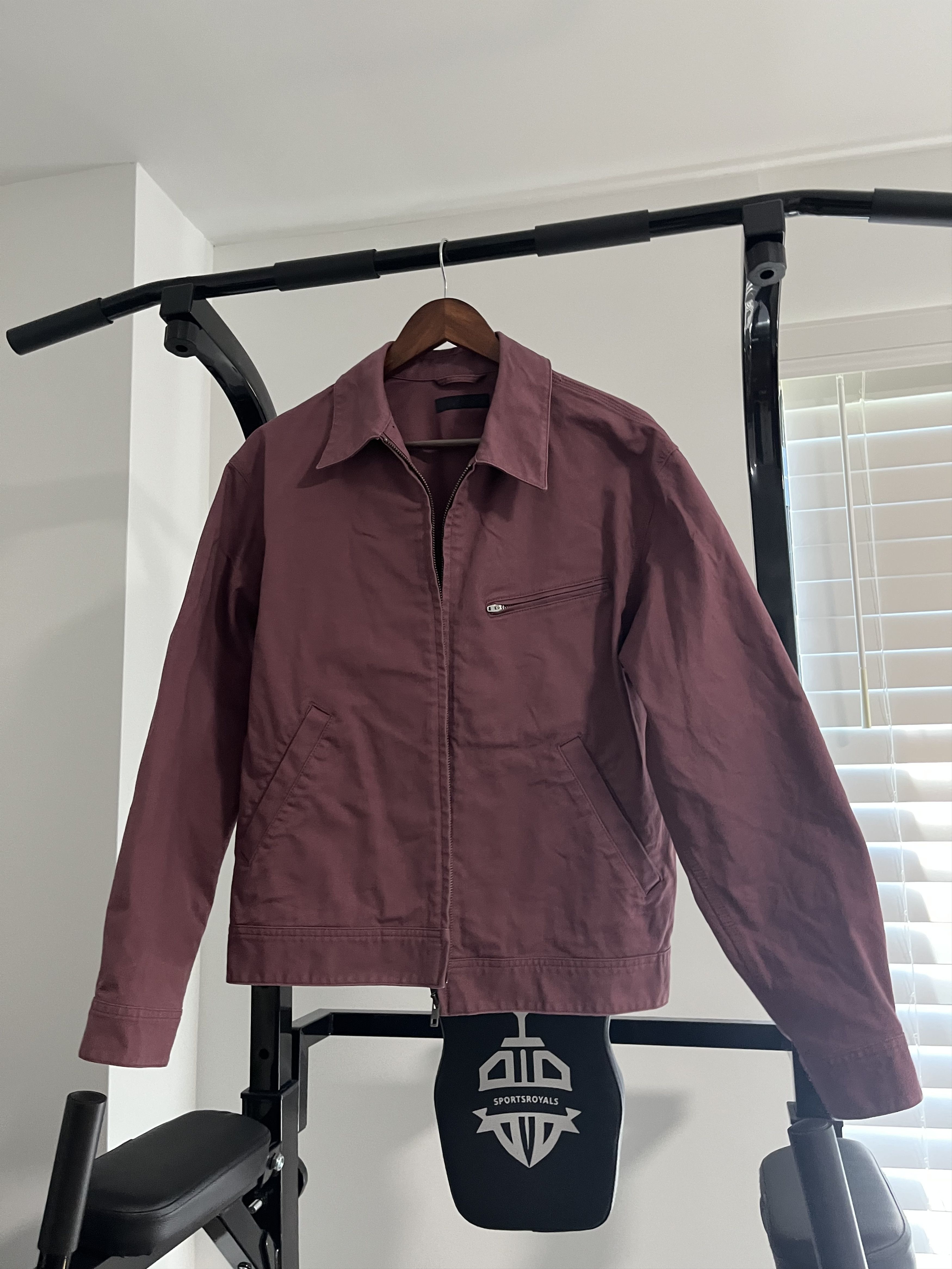 Uniqlo Uniqlo Light Maroon Canvas Work Jacket Medium Size US M / EU 48-50 / 2 - 2 Thumbnail