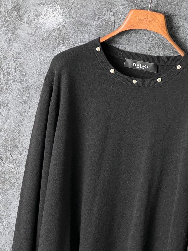 Versace Versace Studded Crew Neck Sweater Size US M / EU 48-50 / 2 - 4 Thumbnail