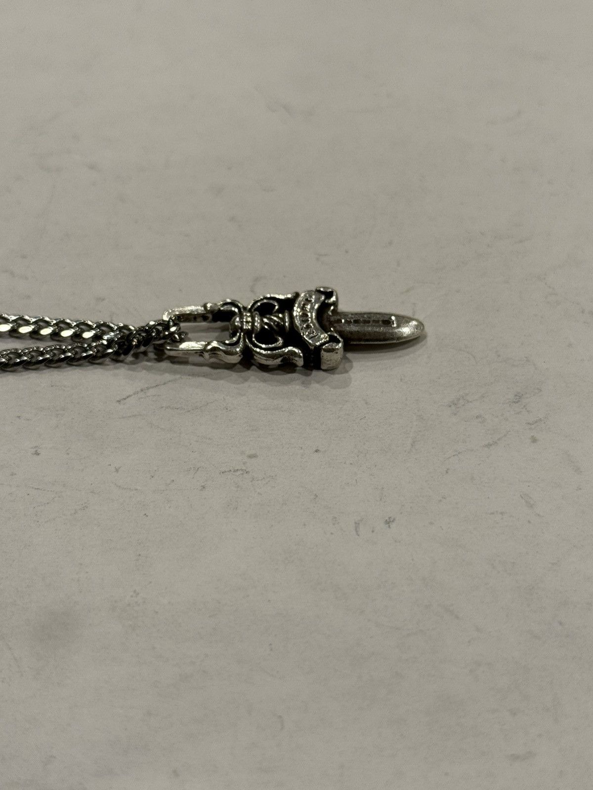 Chrome Hearts Chrome Hearts Dagger Pendant Cuban Link Chain Necklace 925 Size ONE SIZE - 7 Thumbnail