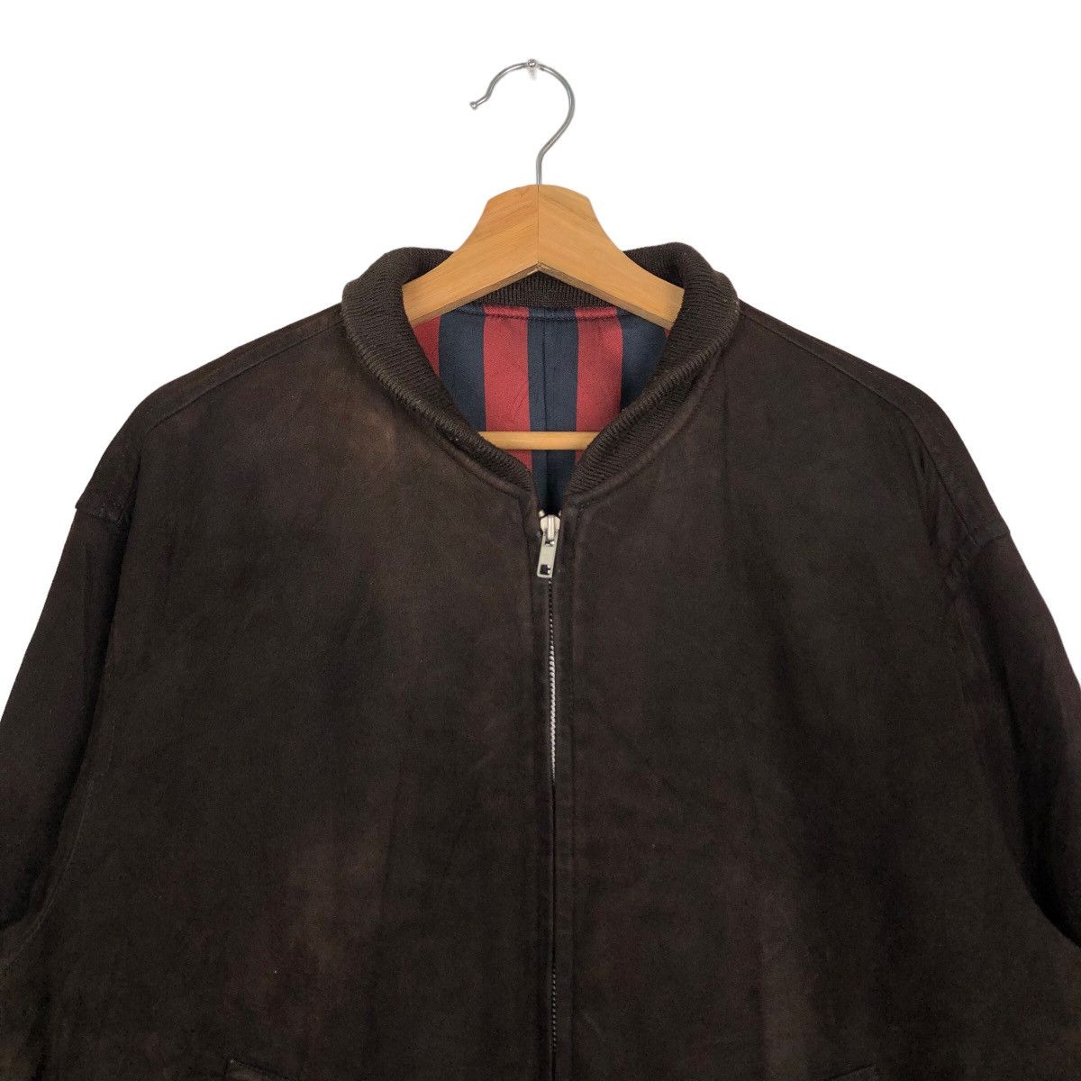 Issey Miyake 🔥90s VINTAGE GENUINE LEATHER BOMBER JACKET ROPE ISSEYMIYAKE Size US M / EU 48-50 / 2 - 3 Thumbnail