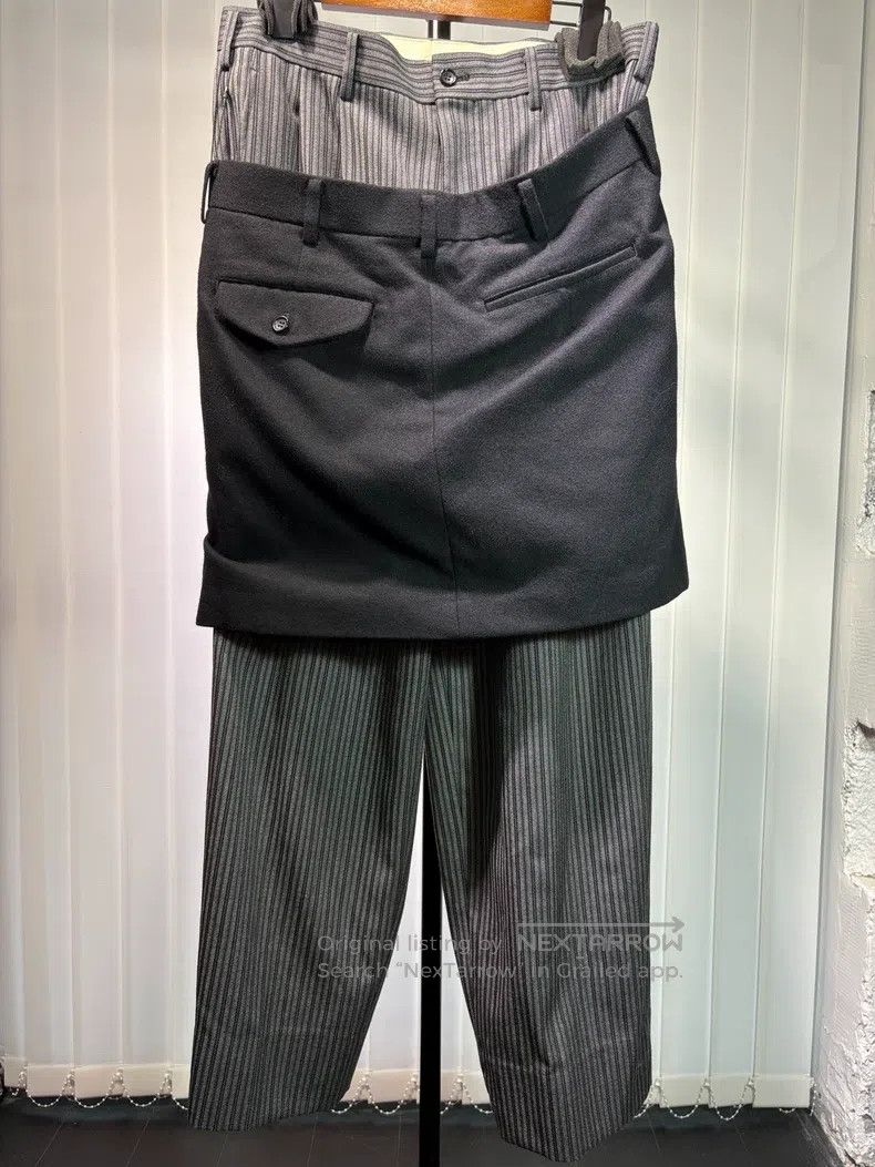 Comme des Garcons Comme Des Garcons size M Wool striped skort trousers Size 23" - 2 Thumbnail