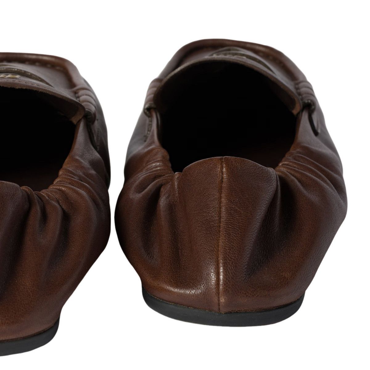 Miu Miu MIU MIU Ruches Briarwood Leather Loafers New & Authentic (Wo Size US 6 / IT 36 - 3 Thumbnail