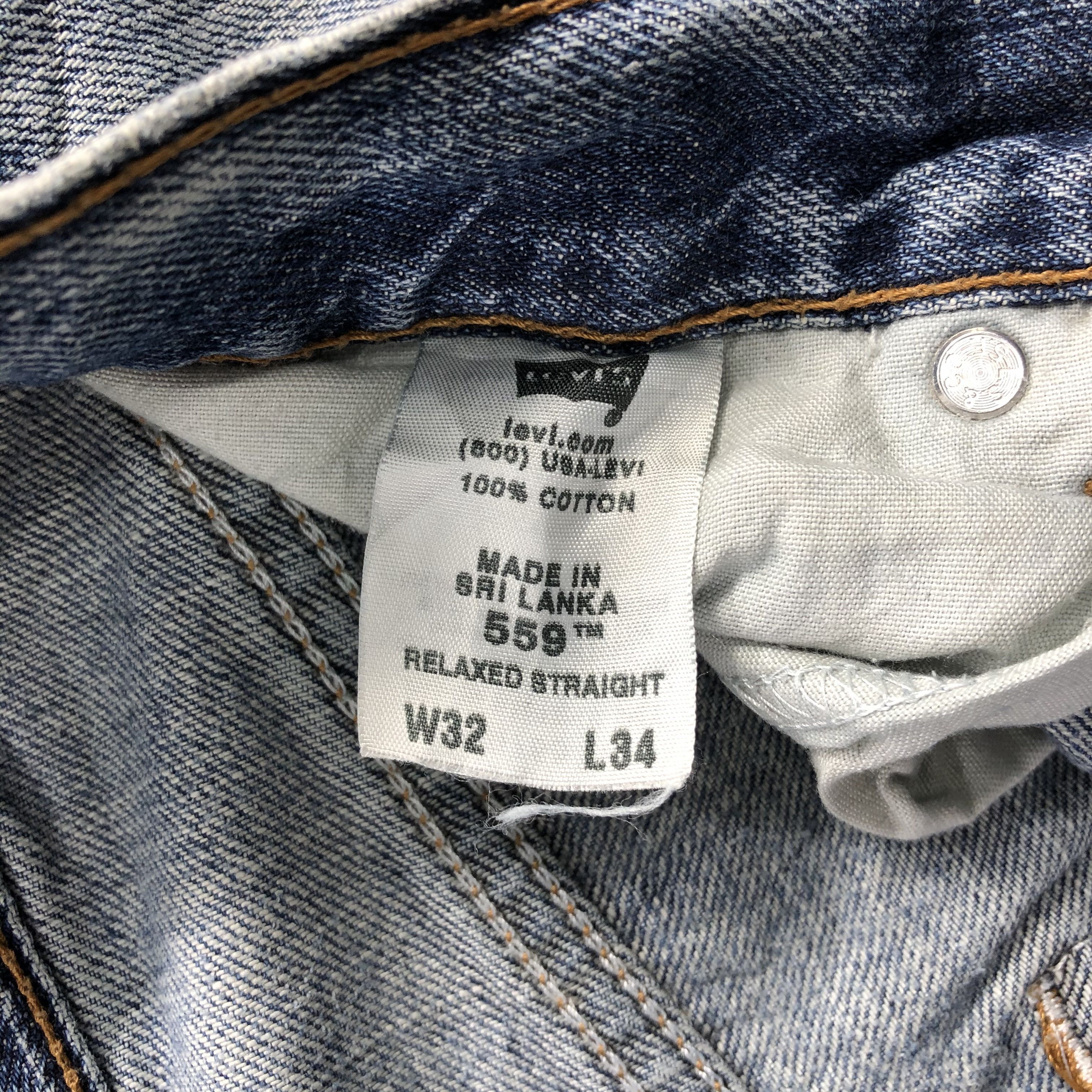 Levi's Vintage Distress Levis 559 Jeans-JM1134 Size US 34 / EU 50 - 10 Thumbnail