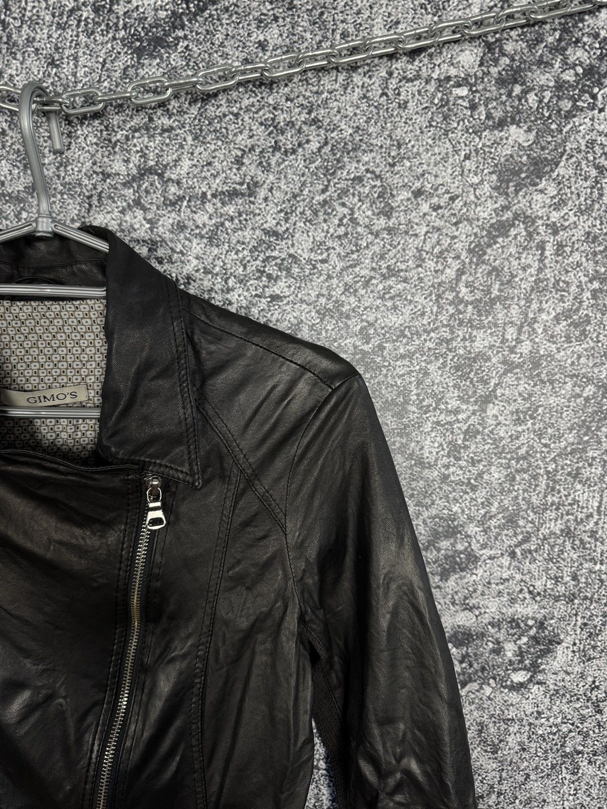 Gimo's Women’s GIMO’S Leather Jacket Italy Luxury Size 46 Size L / US 10 / IT 46 - 2 Thumbnail