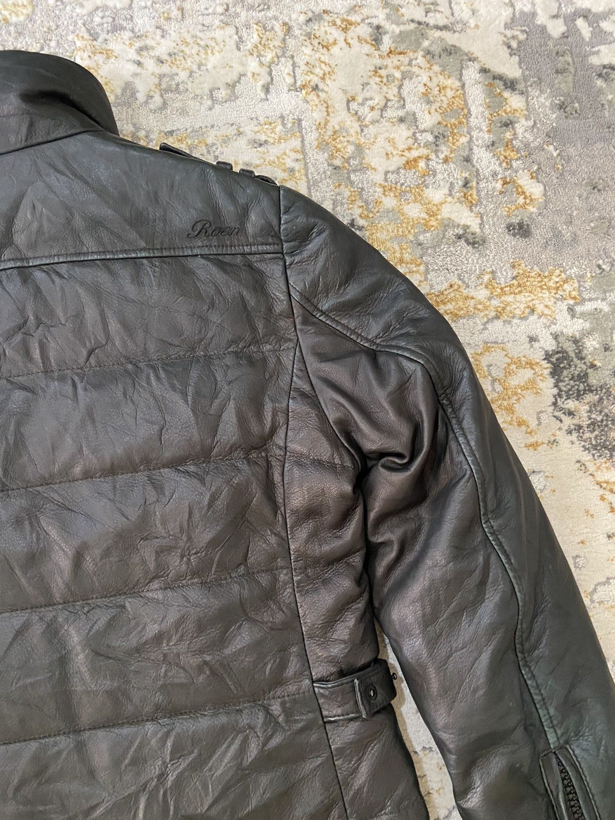 Leather × Mastermind Japan × Roen CRAZY RARE ROEN MASTERMIND BIKER LEATHER JACKET Size US S / EU 44-46 / 1 - 22 Thumbnail