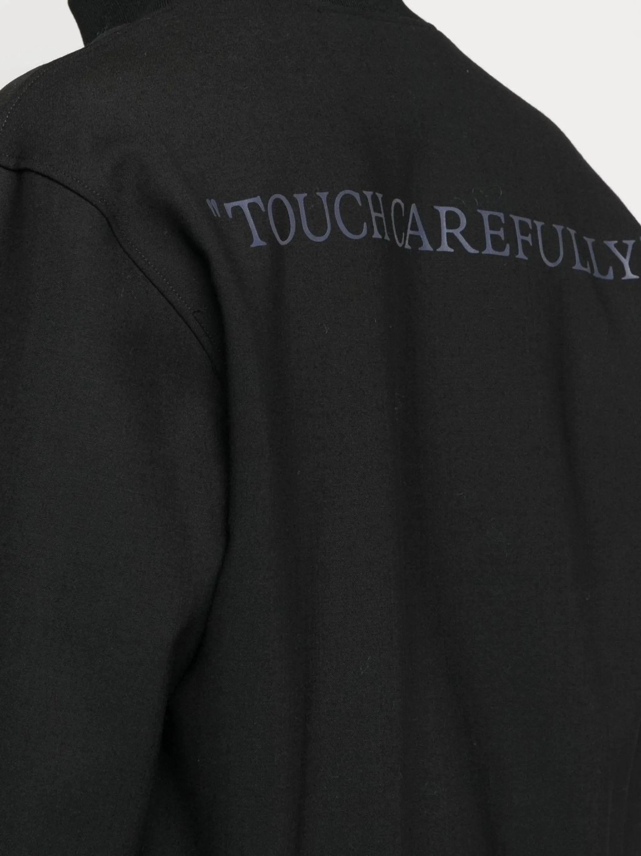 Off-White o1y0225 Logo Bomber Jacket in Black Size US M / EU 48-50 / 2 - 4 Thumbnail