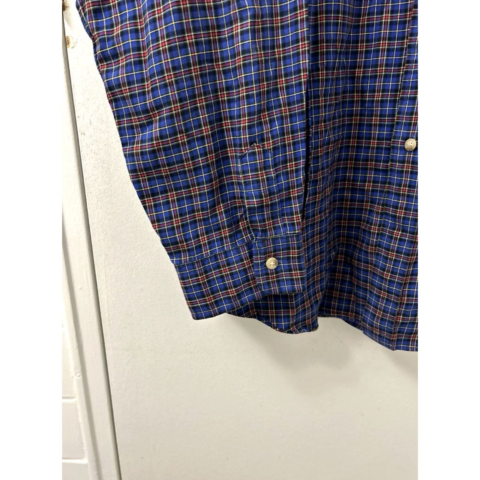 Ralph Lauren VINTAGE Ralph Lauren Shirt Mens 2XL Blue Plaid Classic Fit Button-Down L/S Shirt Size US XXL / EU 58 / 5 - 7 Thumbnail