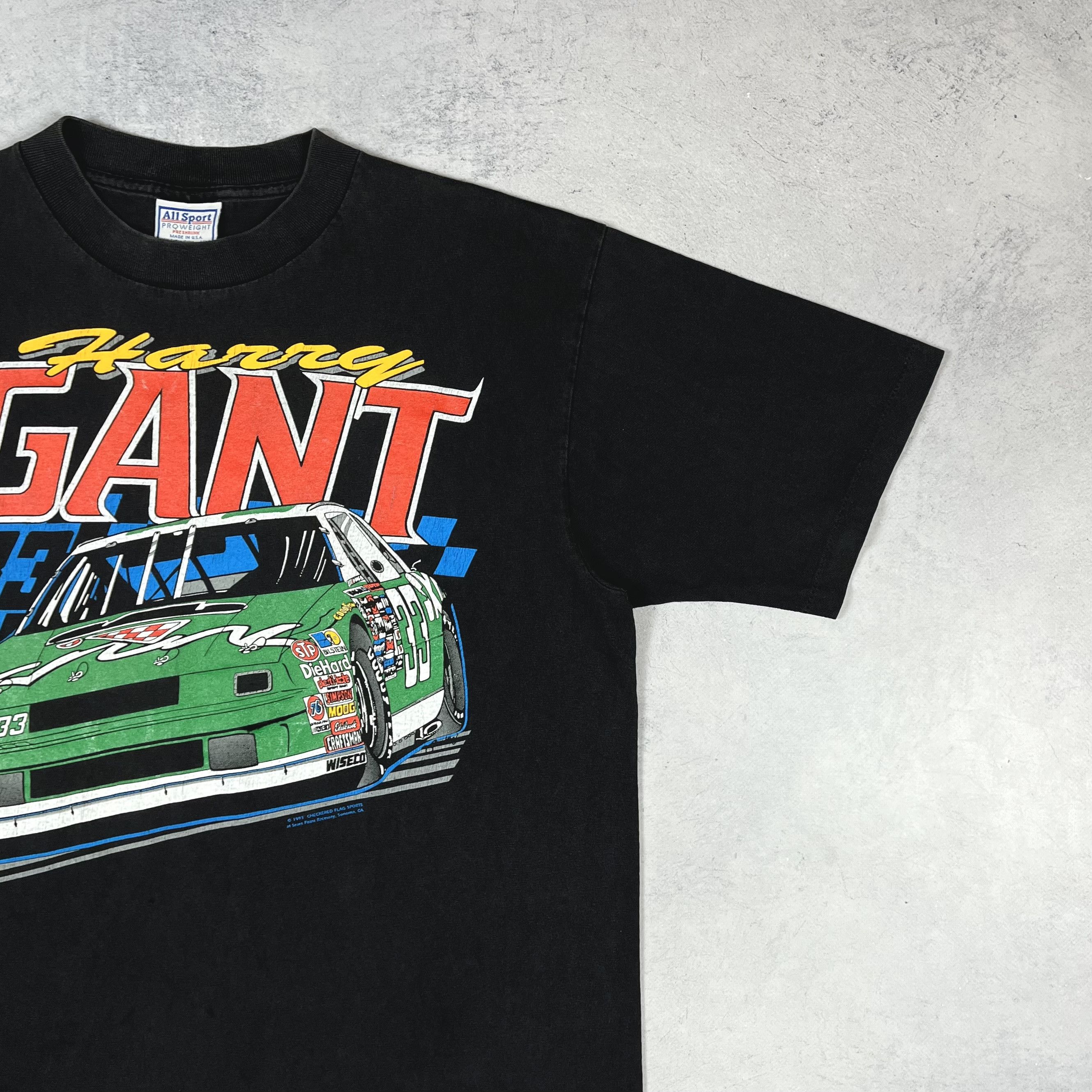 NASCAR Vintage Harry Gant NASCAR Racing T Shirt 1993 Size US L / EU 52-54 / 3 - 3 Thumbnail