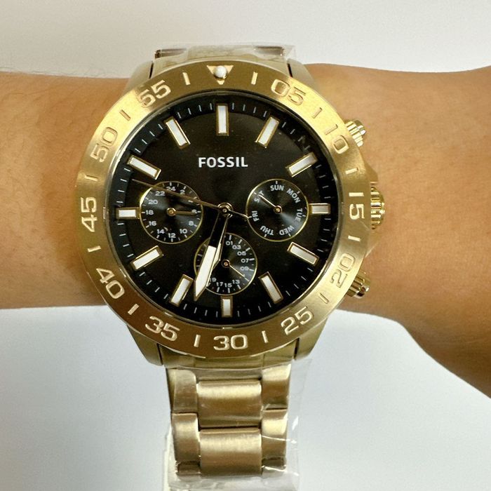 Fossil Fossil BQ2822 Bannon Multifunction Gold-Tone Stainless Steel ...