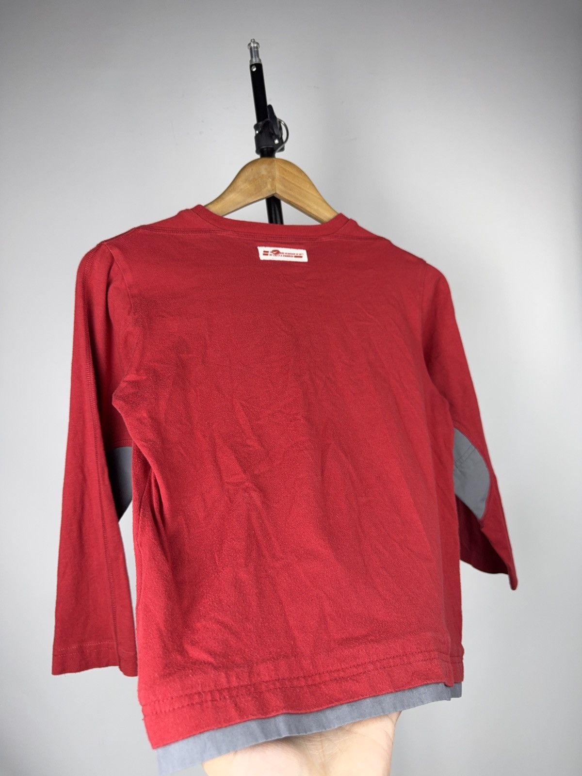 Nike Vintage 00s Nike Just Do It Women’s Red Long Sleeve Top Size XS / US 0-2 / IT 36-38 - 12 Thumbnail