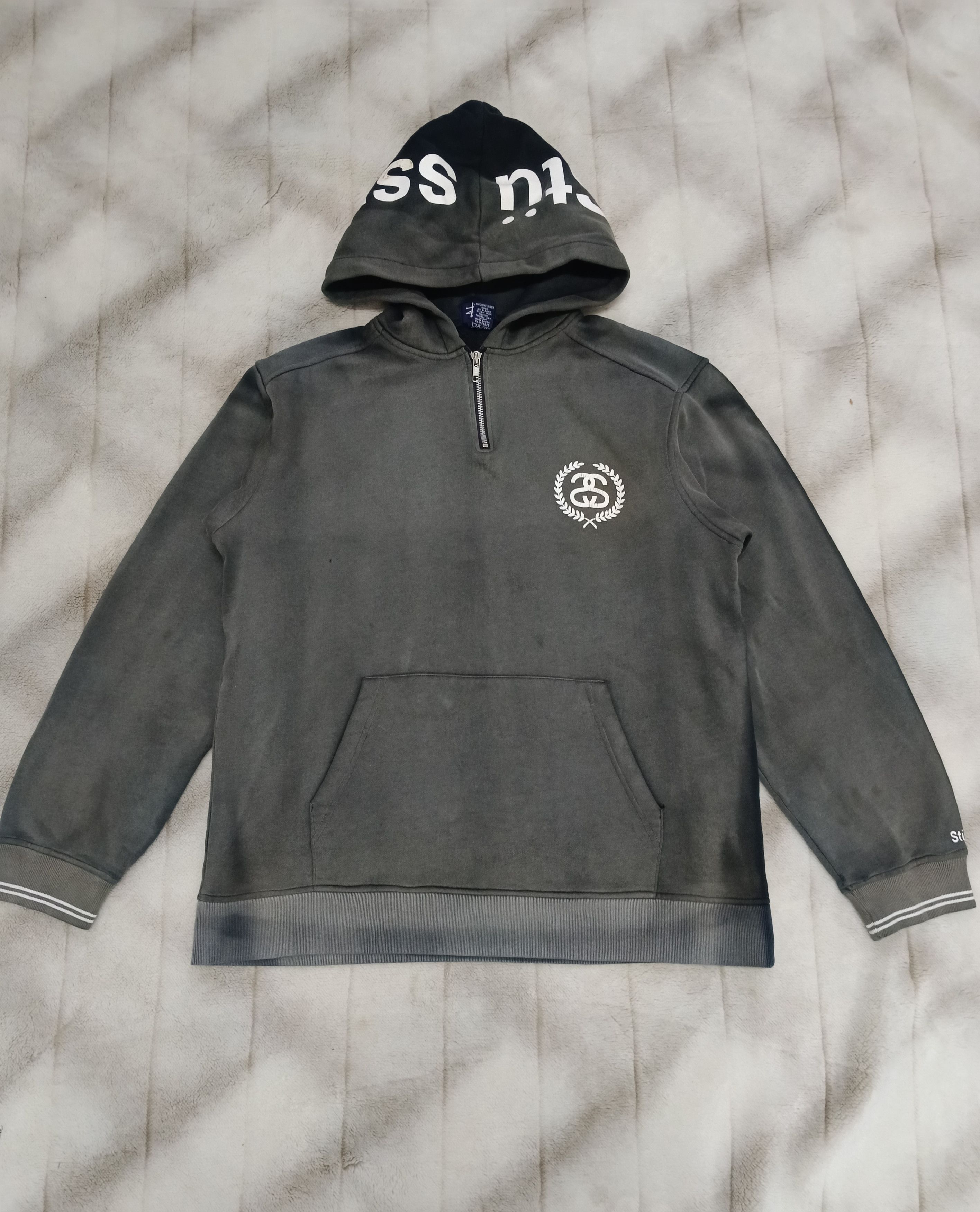 Stussy DISTRESSED STUSSY FADE TWO TONE HOODIE Size US L / EU 52-54 / 3 - 1 Thumbnail
