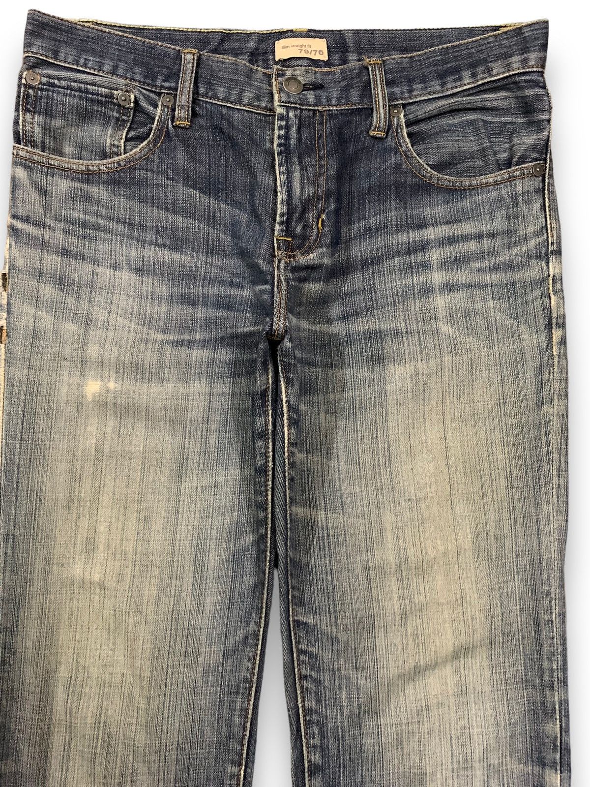 Gap × Yeezy Vintage Gap 1969 Faded Straight Leg Distressed Grunge Jeans Size US 32 / EU 48 - 3 Thumbnail