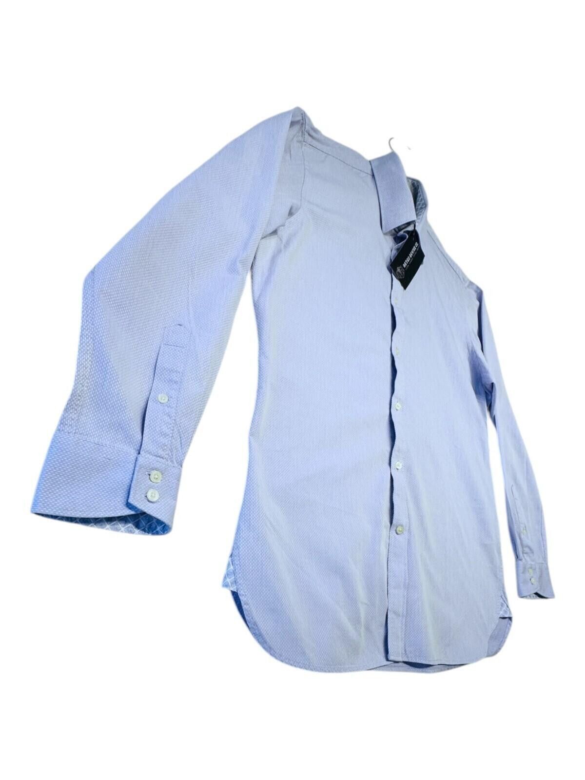 Ted Baker Ted Baker Shirt Men's UK Size L Blue Endurance Long Sleeve Size 42R - 7 Thumbnail