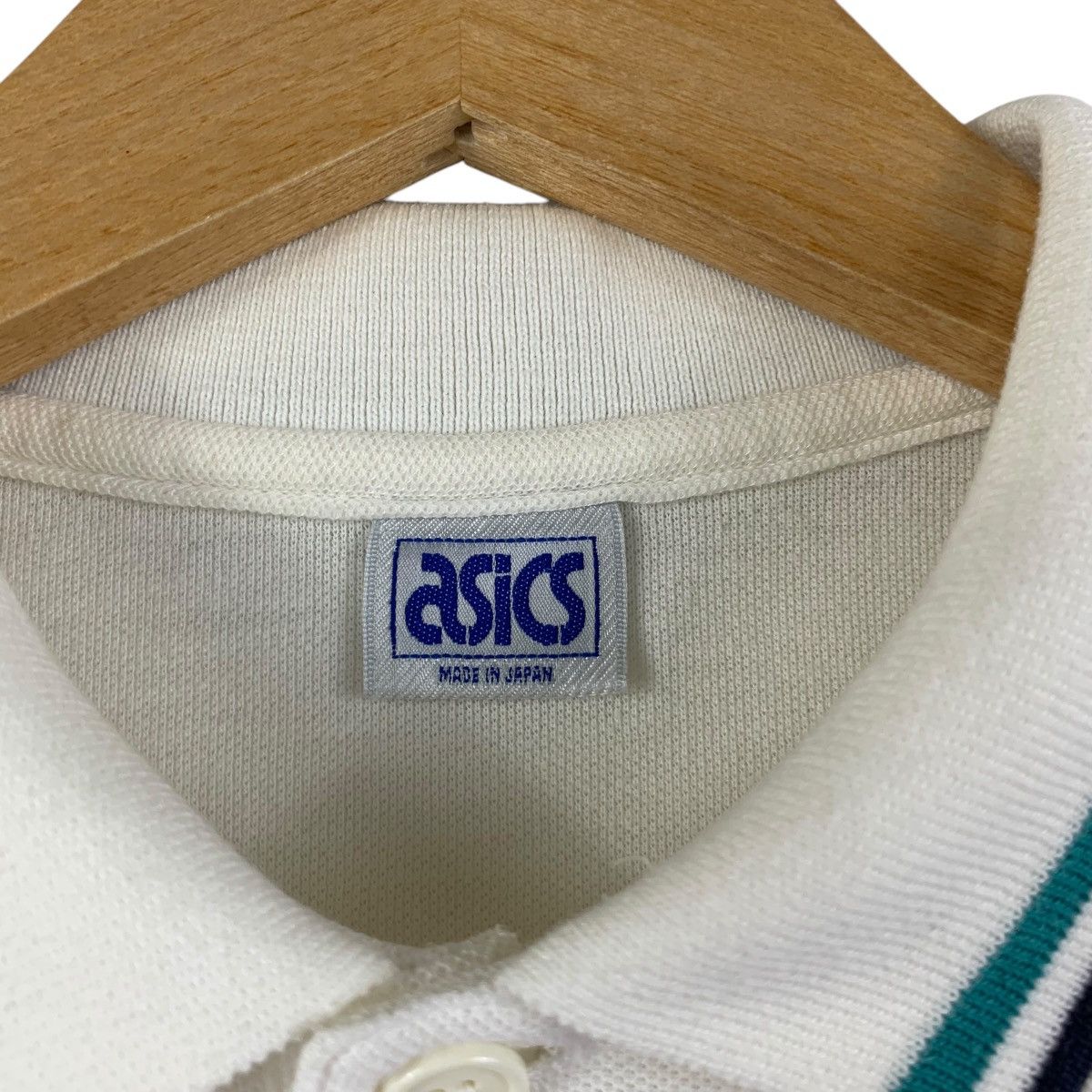 Asics Vintage 90’ ASICS x JASPO Made In Japan Polo Tee Shirt Size S / US 4 / IT 40 - 7 Thumbnail