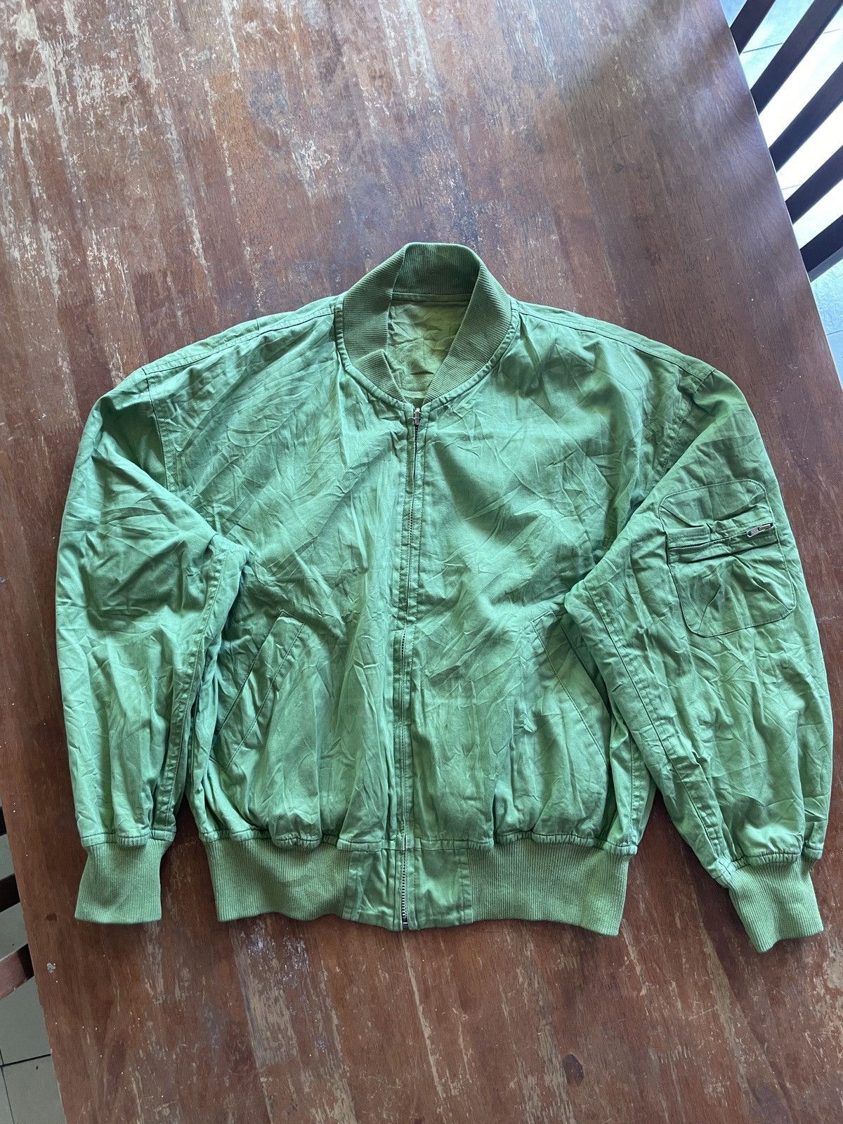 Designer × Japanese Brand Japan 🎌🇯🇵 NAB Reversible Bomber Jacket Military Style Stripe Size US M / EU 48-50 / 2 - 3 Thumbnail
