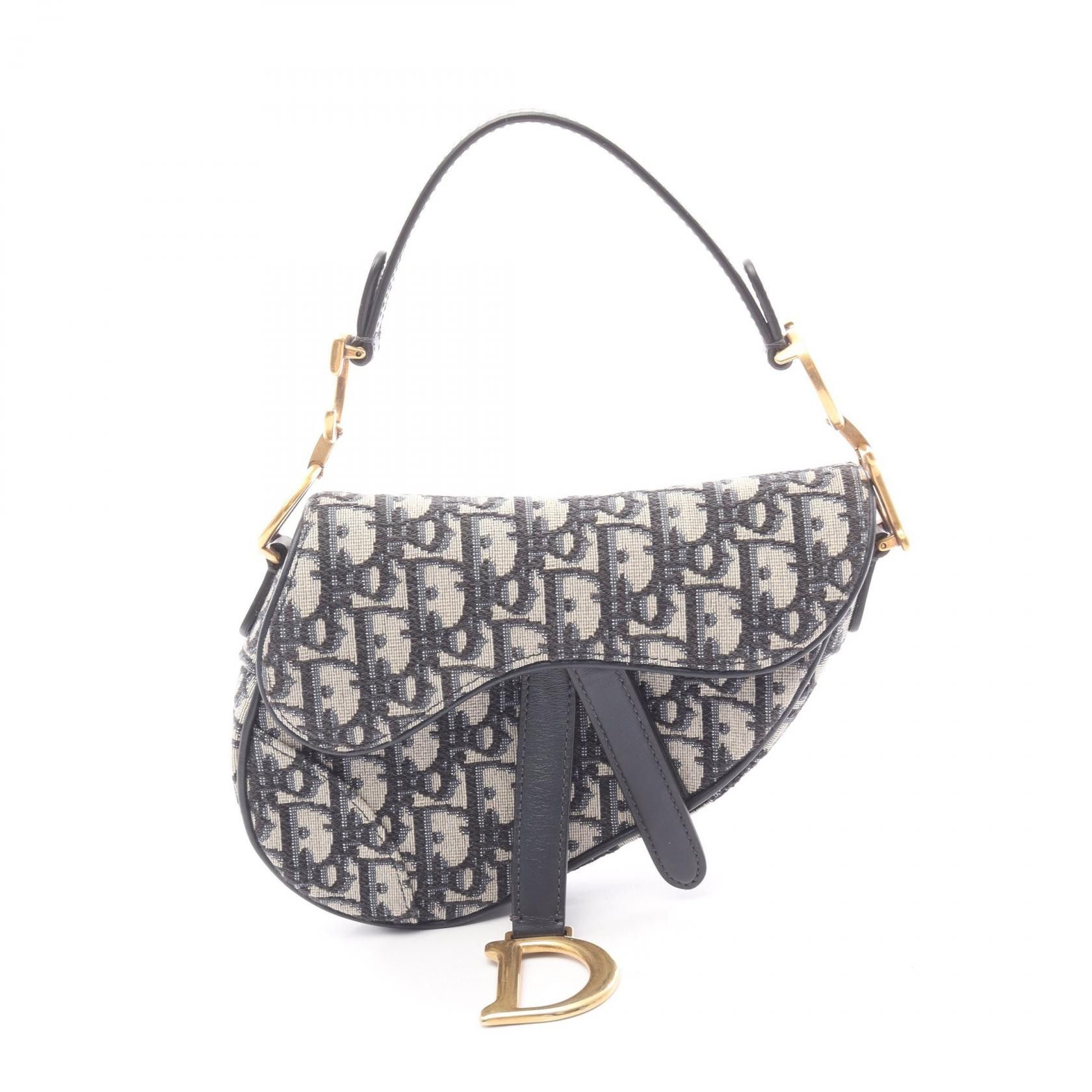 Dior Dior Dior Saddle Mini Oblique Jacquard Handbag Leather Handbag DUTY FREE for USA Size ONE SIZE - 1 Thumbnail