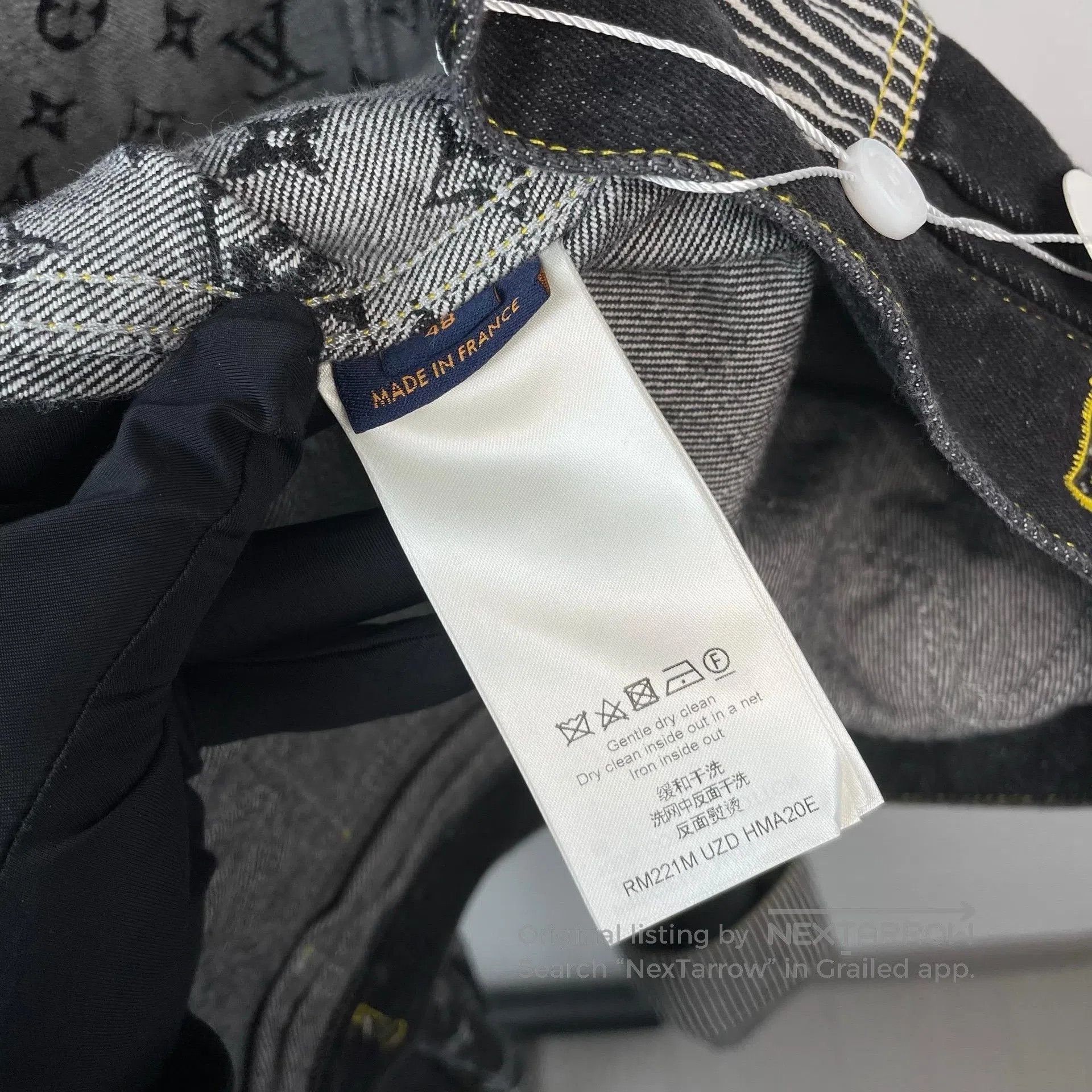 Louis Vuitton Louis Vuitton Black Full Logo Patchwork Denim Jacket| Size US M / EU 48-50 / 2 - 6 Thumbnail