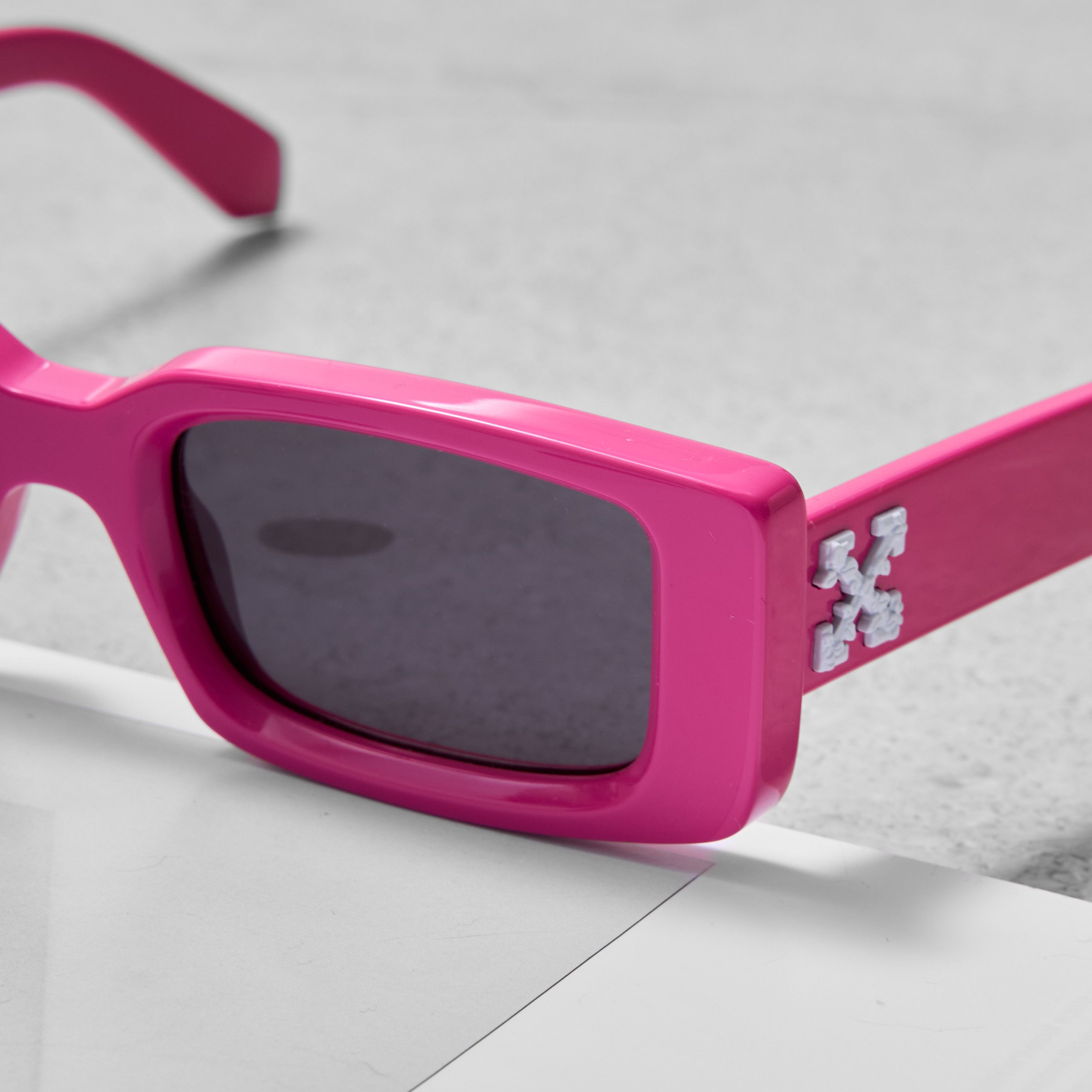 Off-White OFF WHITE Arthur Rectangle-Frame Sunglasses Size ONE SIZE - 4 Thumbnail