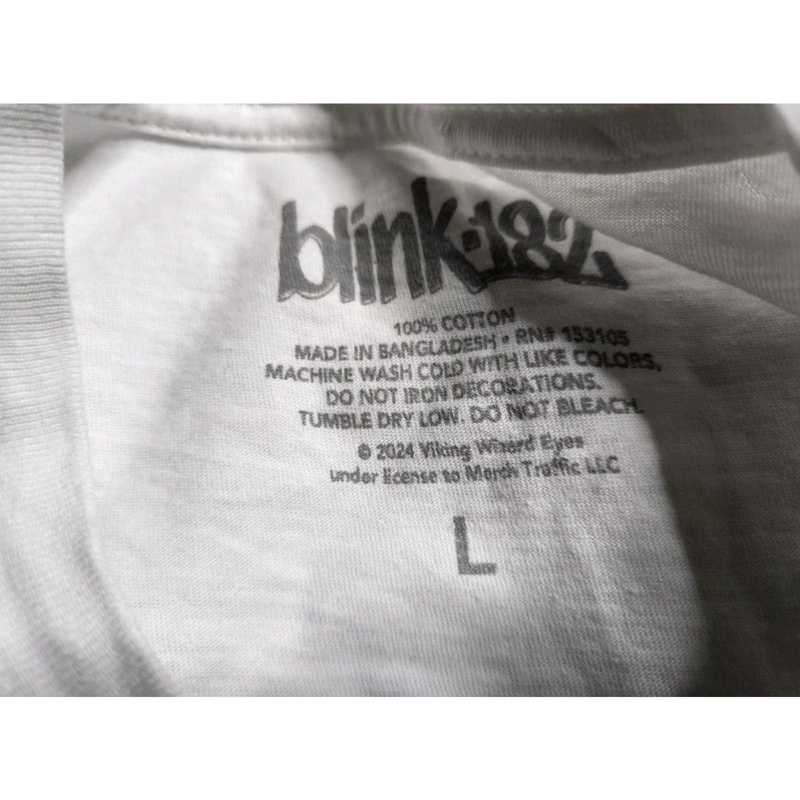 Neighborhood VINTAGE Blink-182 Neighborhoods Band Tee Shirt Unisex Adults L White 90s Rock Graphic Tee Mens Girls Size US L / EU 52-54 / 3 - 5 Thumbnail