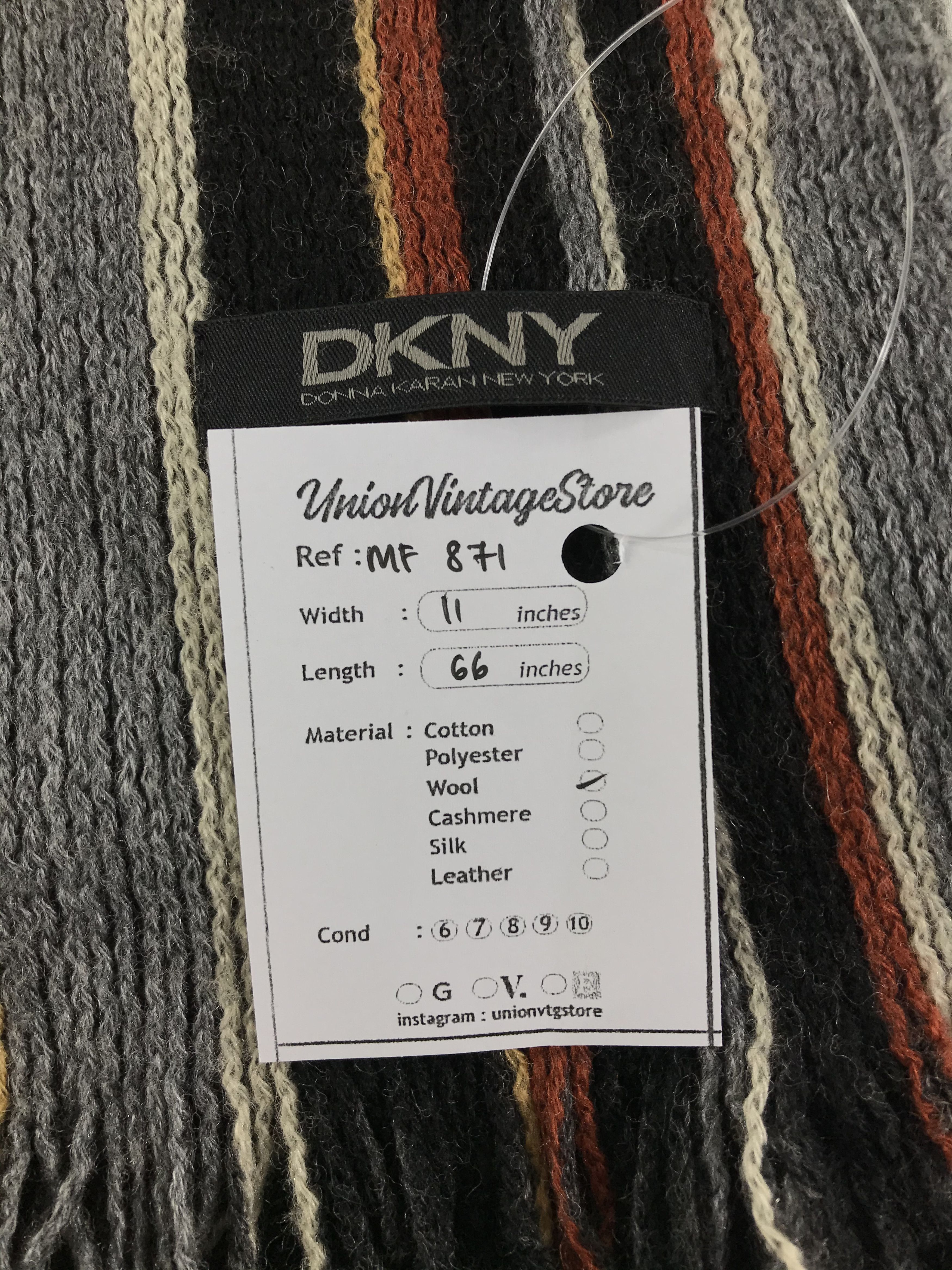 DKNY Vintage DKNY Scarf/Muffler/Neckwear MF871 Size ONE SIZE - 4 Thumbnail