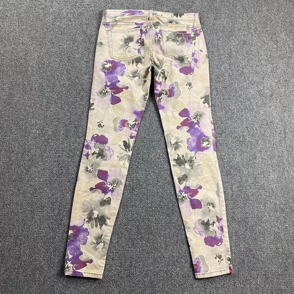 Other Sneak Peek Jeans Juniors 7 Floral Skinny Stretch Size 26" / US 2 / IT 38 - 8 Thumbnail