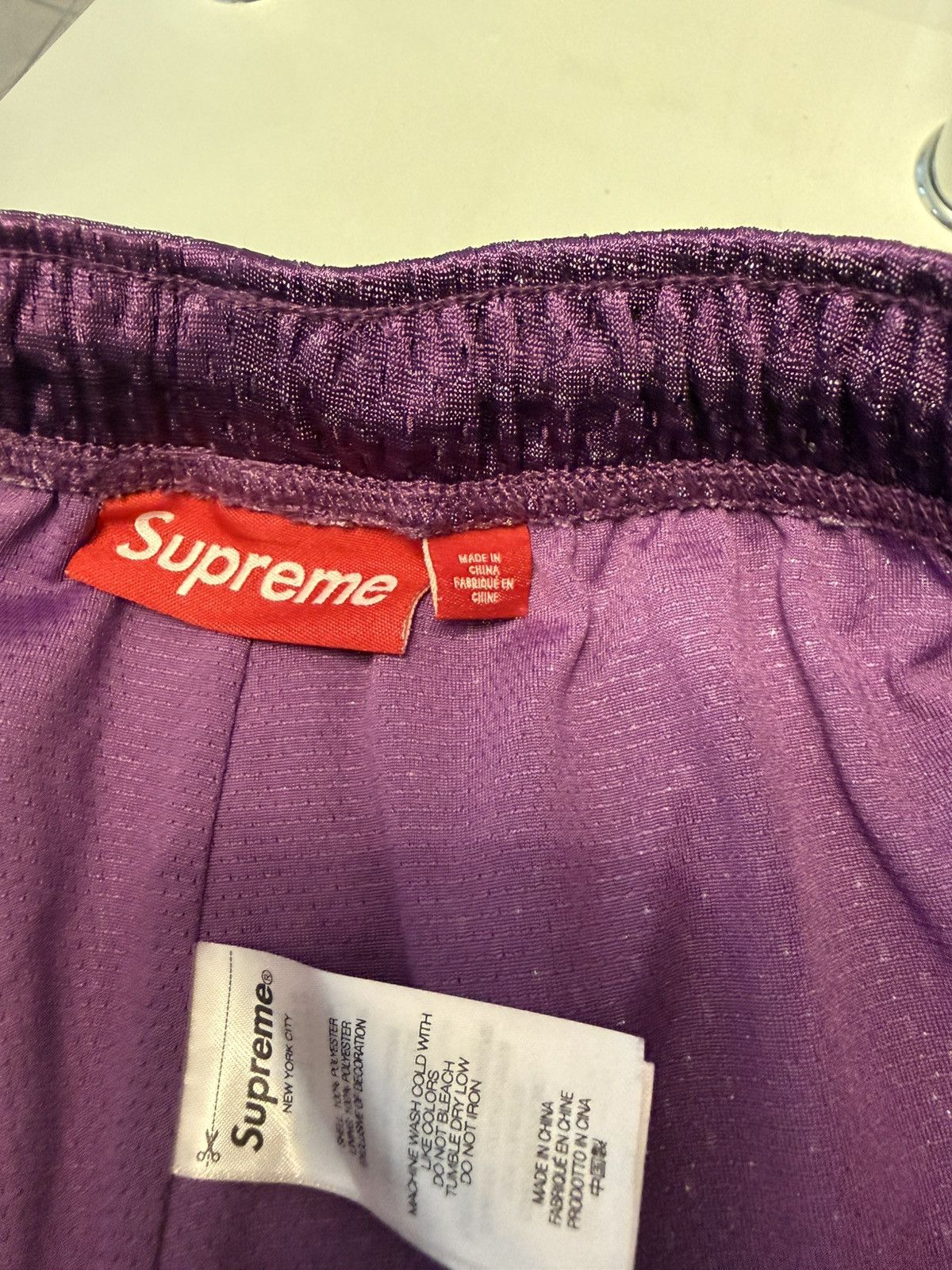 Supreme Supreme Varsity Mesh Short Purple Size US 29 - 14 Thumbnail