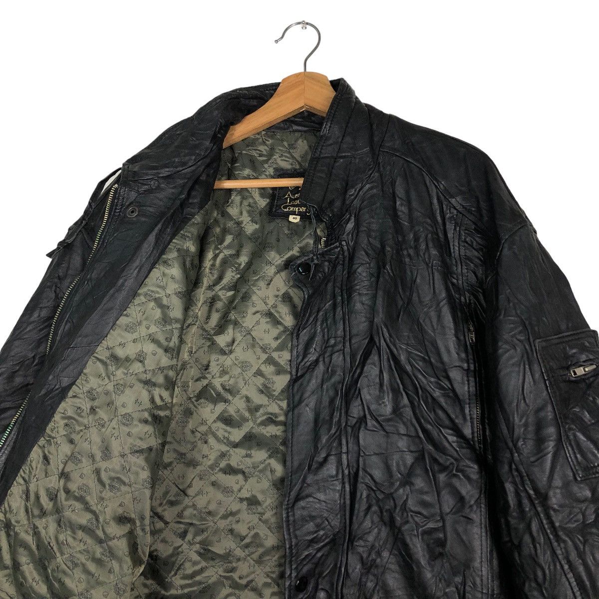 Japanese Brand 🔥Vtg Genuine Leather Jacket Australian Leather Company Size US M / EU 48-50 / 2 - 10 Thumbnail