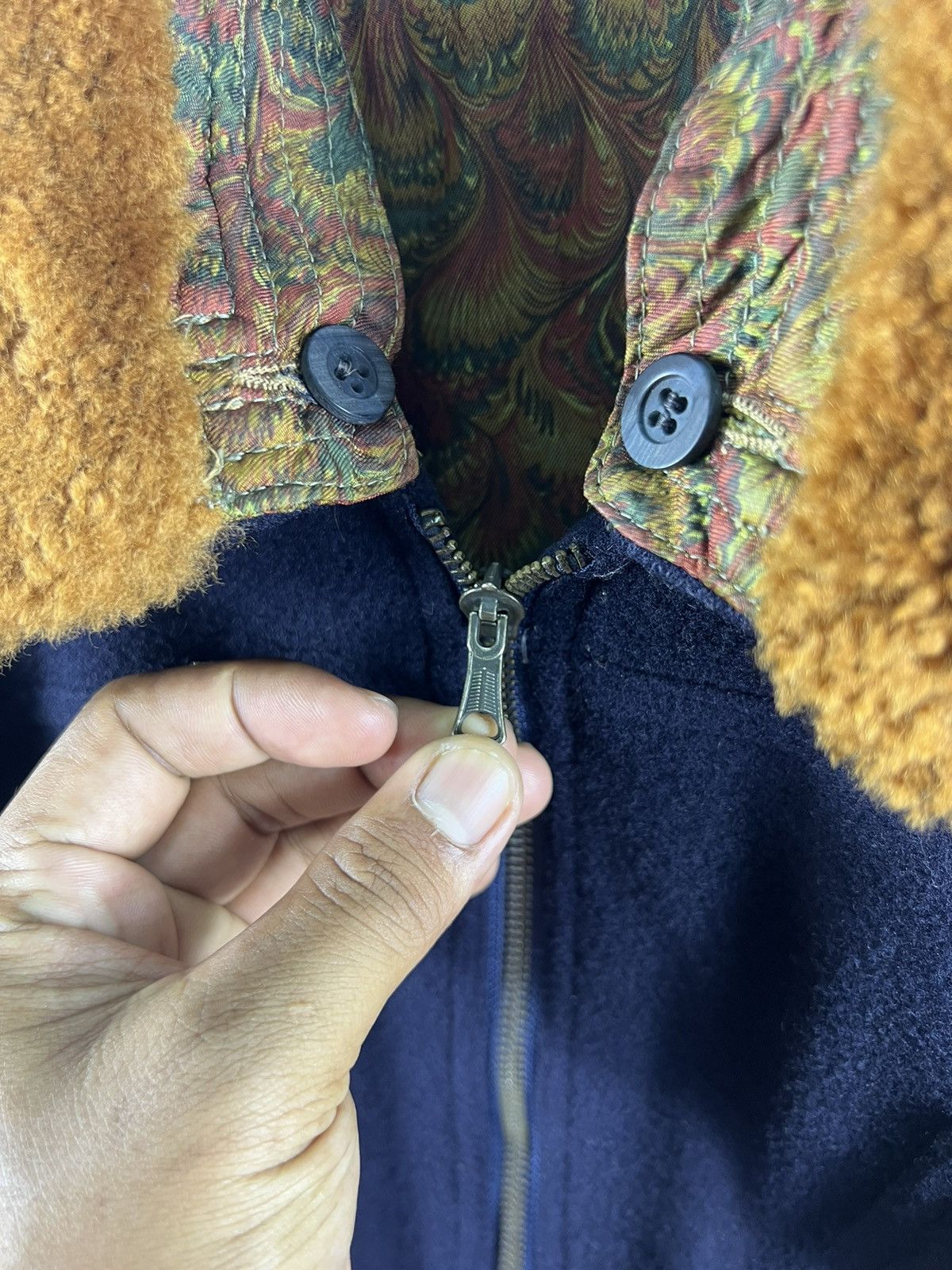 Missoni 🔥 Example by MISSONI wool Jacket removable fur collar Size US L / EU 52-54 / 3 - 6 Thumbnail