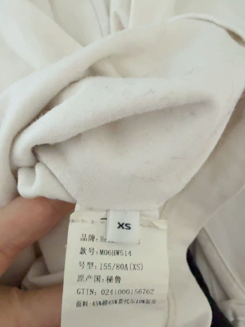 Helmut Lang HELMUT LANG White cropped short sleeves Size XS / US 0-2 / IT 36-38 - 4 Thumbnail