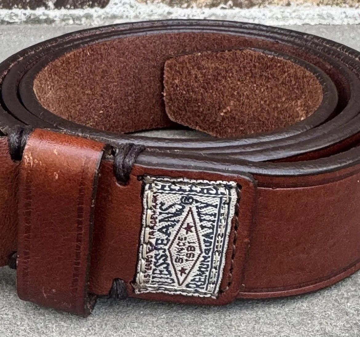 Guess Vintage Guess Jeans USA Brown Leather Belt (Size 38) Size 38 - 5 Thumbnail
