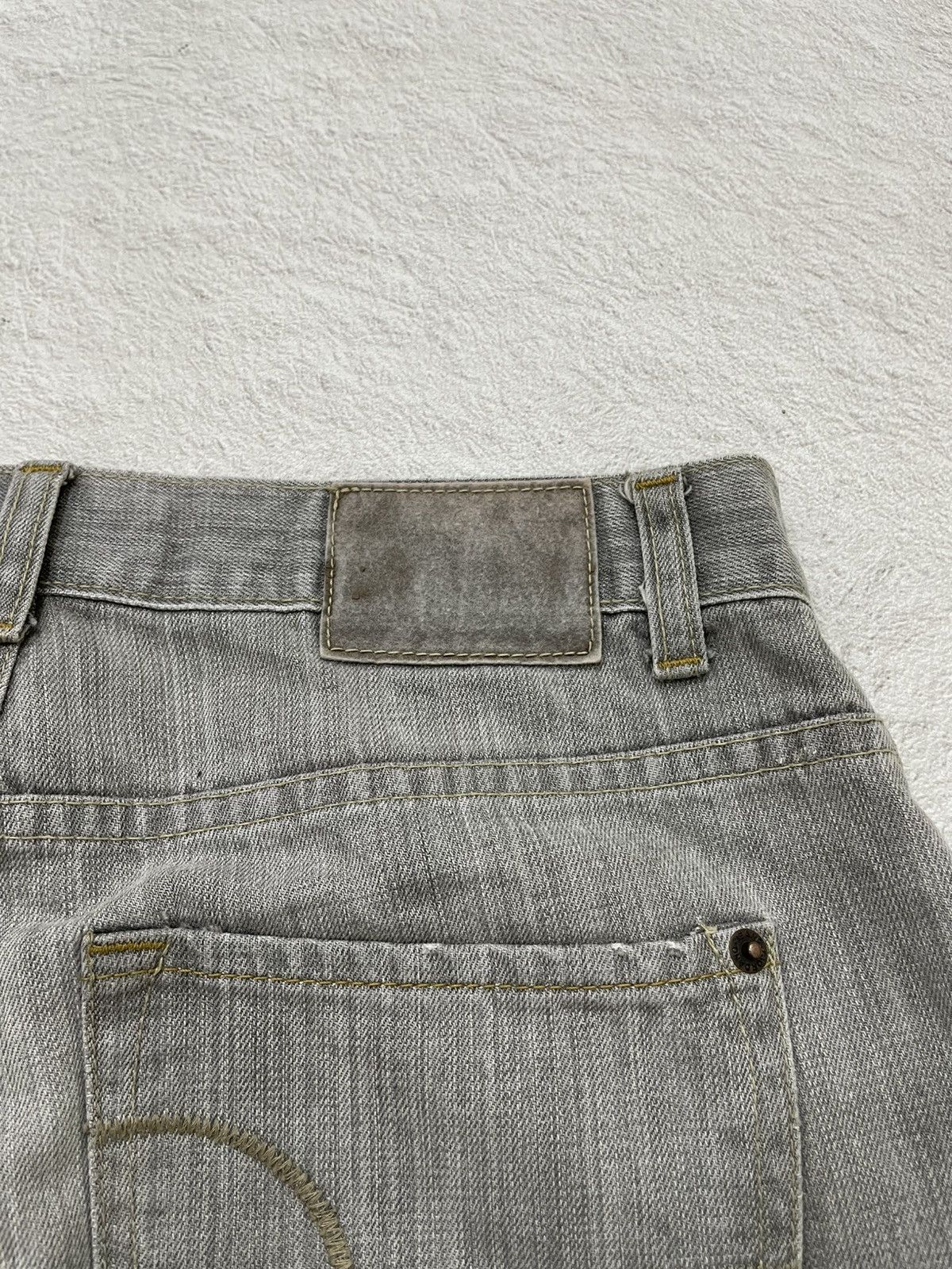 If Six Was Nine 2000s Relaxed Distressed Denim Jeans Y2K Size US 30 / EU 46 - 6 Thumbnail