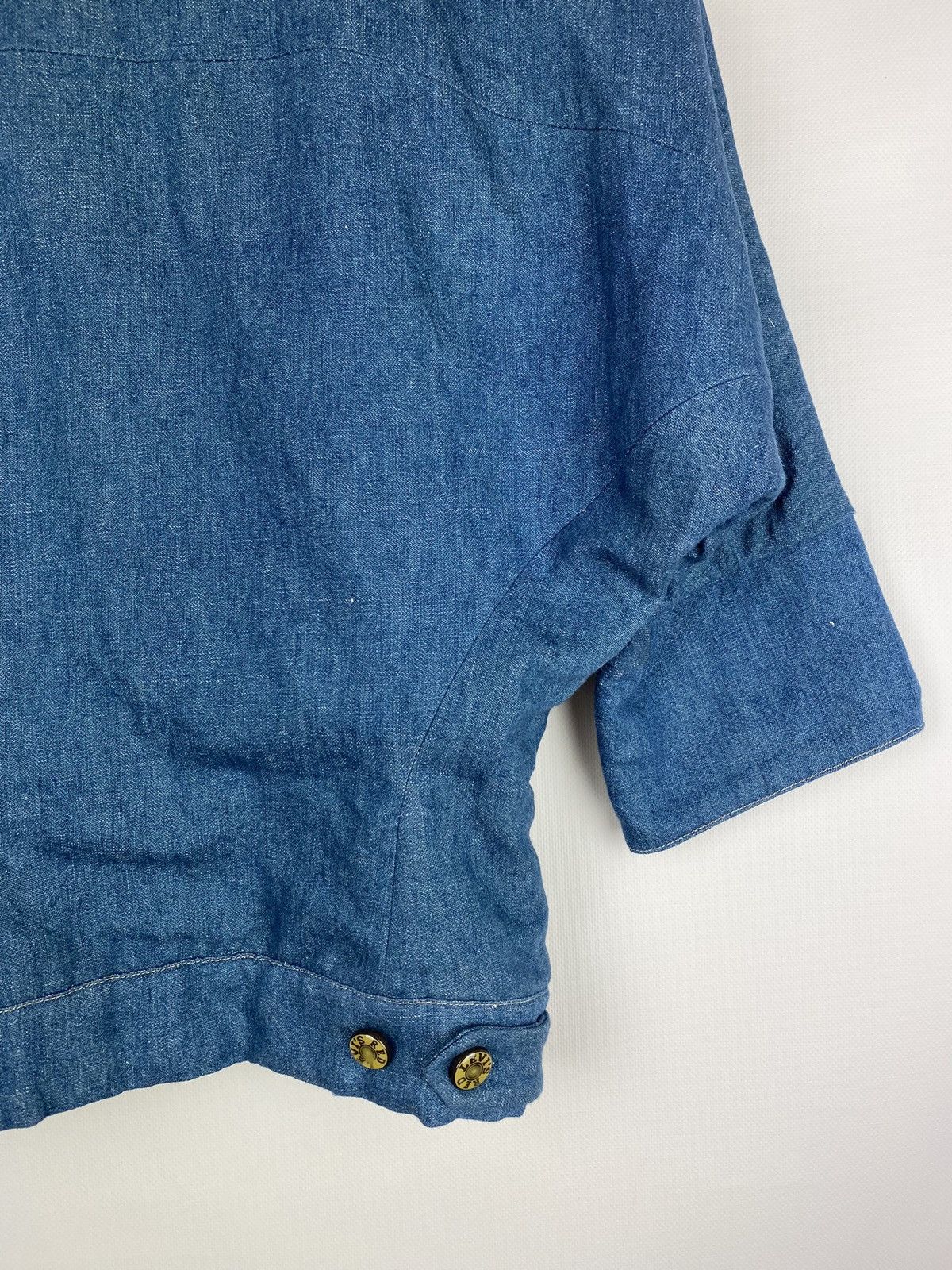Levi's Vintage Clothing Rare Levi’s Vintage Clothing Red Jeans denim kimono jacket Size S / US 4 / IT 40 - 20 Thumbnail